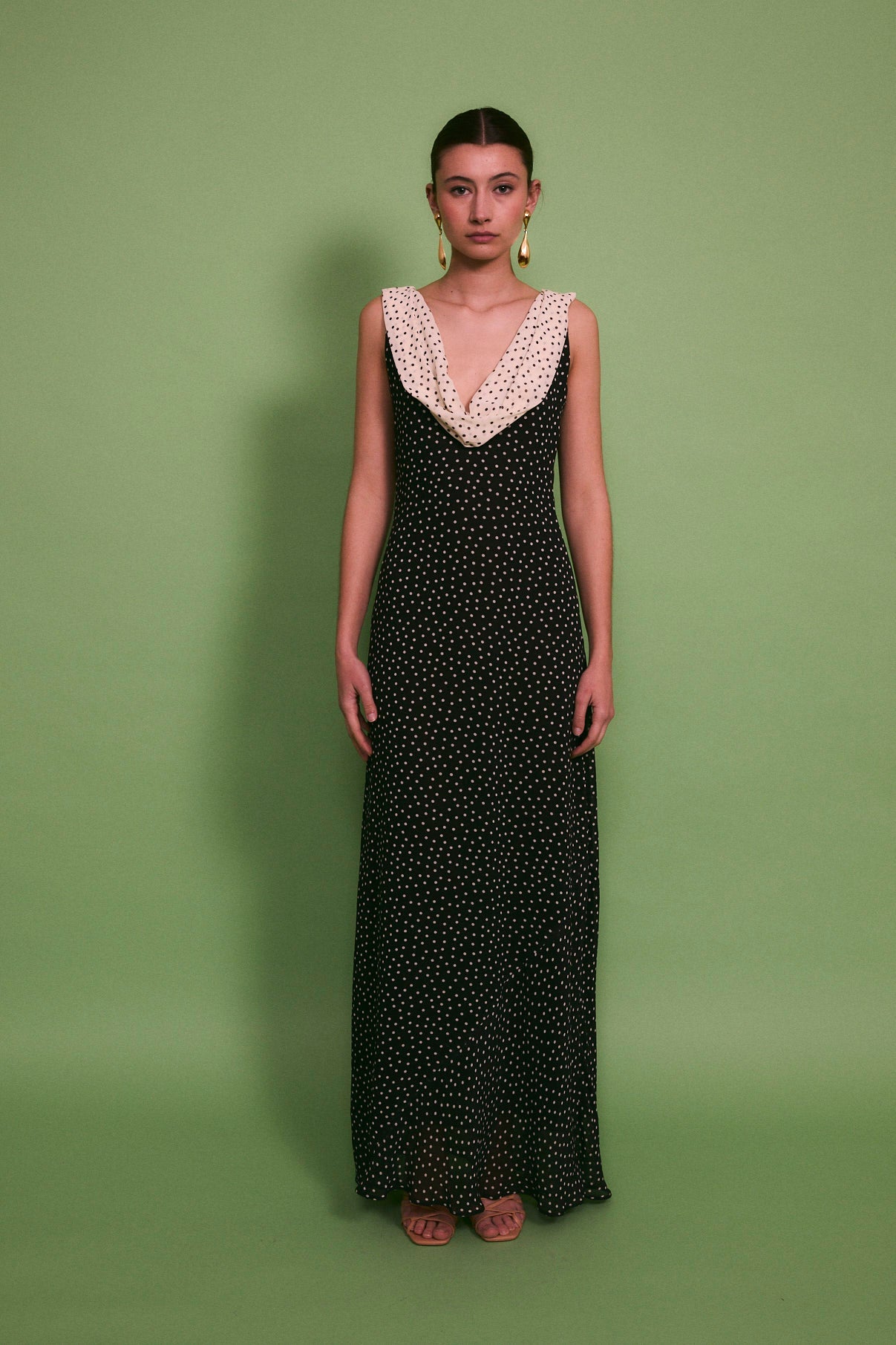 VESTIDO IDRA POLKA NEGRO