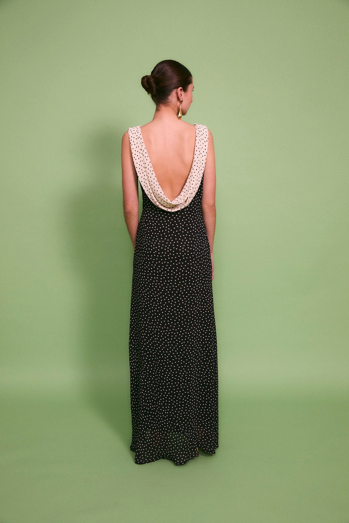 VESTIDO IDRA POLKA NEGRO