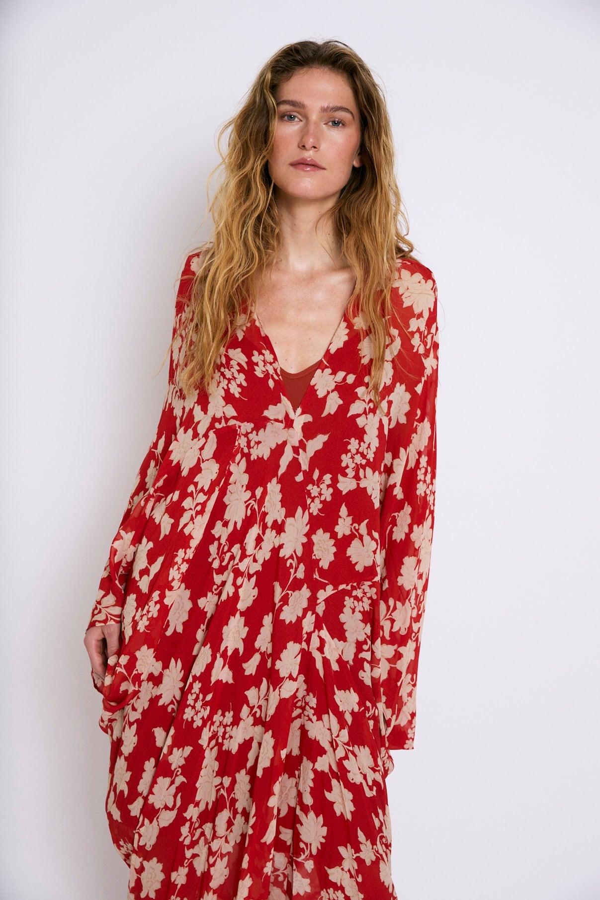 VESTIDO VERO GERANIO ROJO