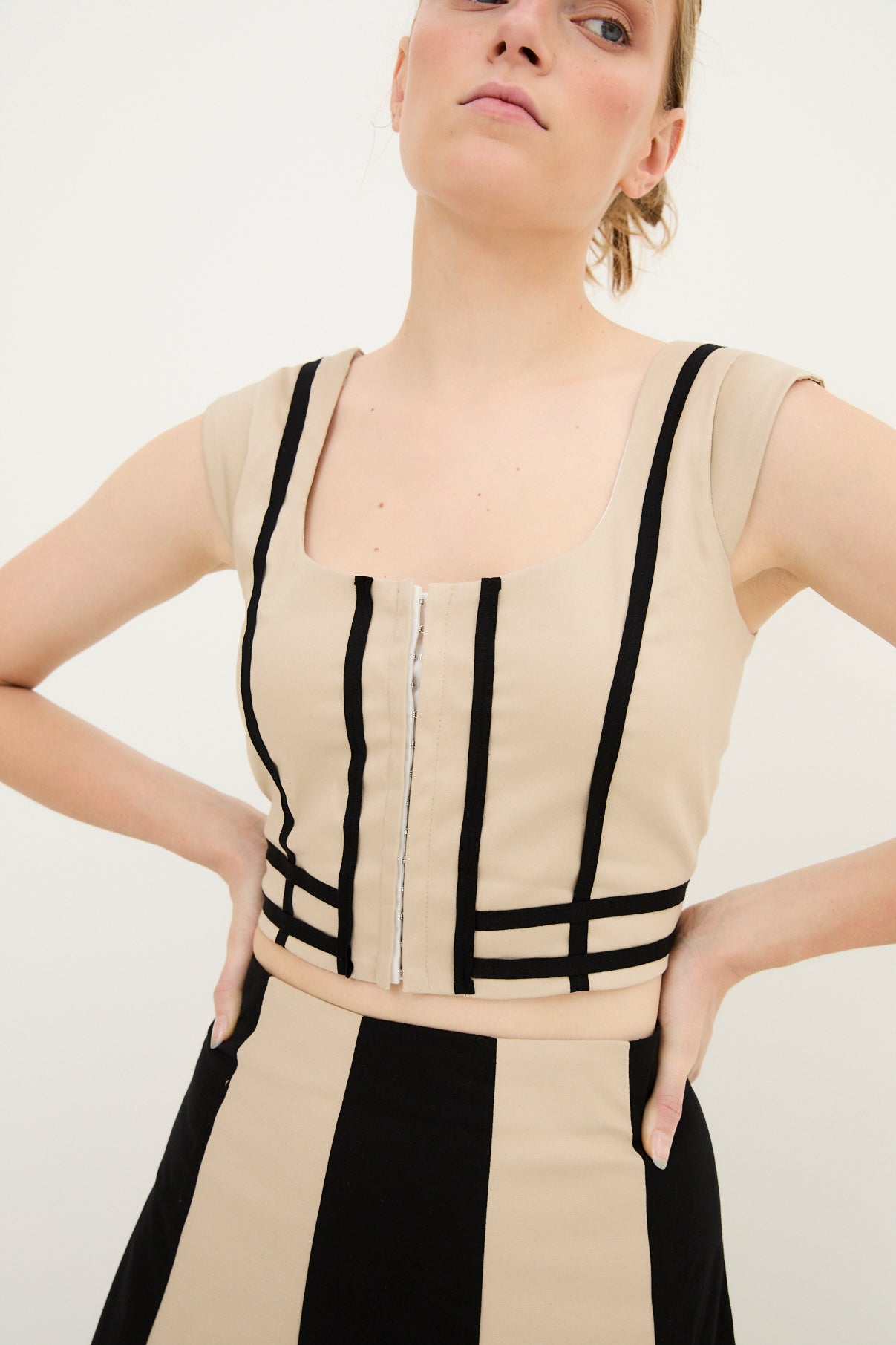TOTAL LOOK CINTAS ALGODÓN BEIGE