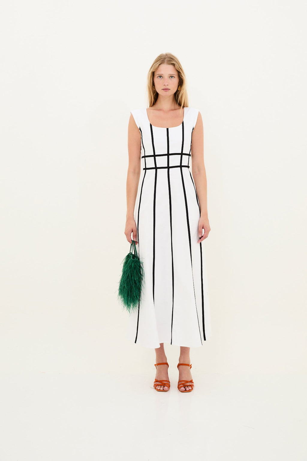 VESTIDO CINTAS ALGODÓN BLANCO