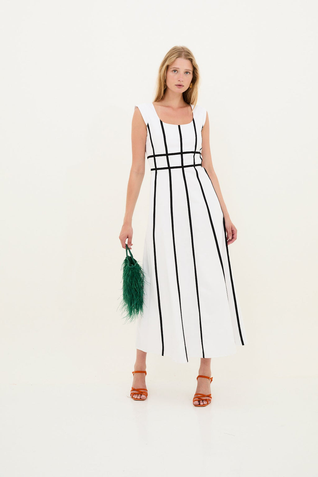 VESTIDO CINTAS ALGODÓN BLANCO