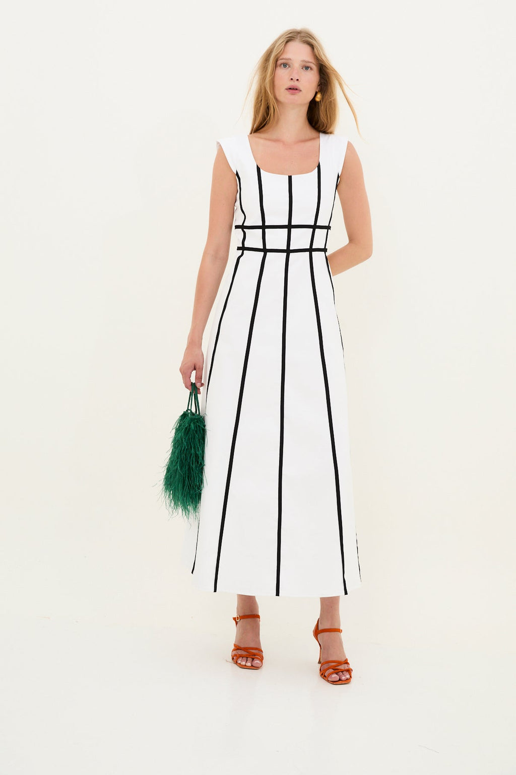 VESTIDO CINTAS ALGODÓN BLANCO