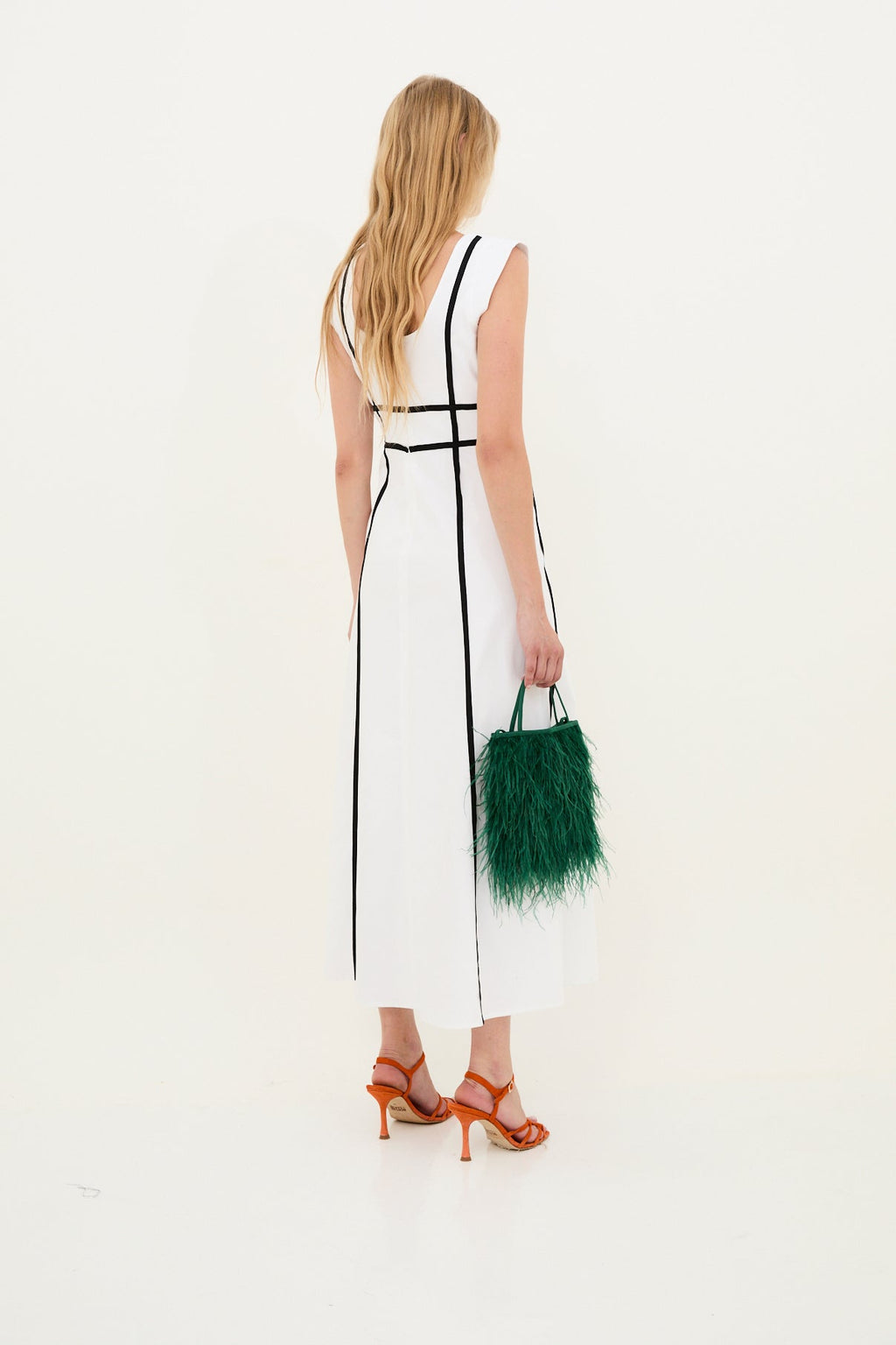 VESTIDO CINTAS ALGODÓN BLANCO