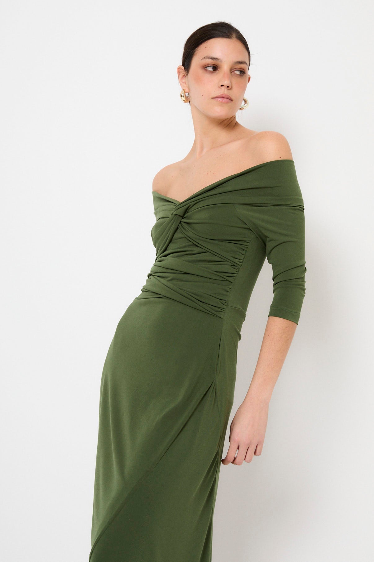 VESTIDO NUDO PUNTO VERDE