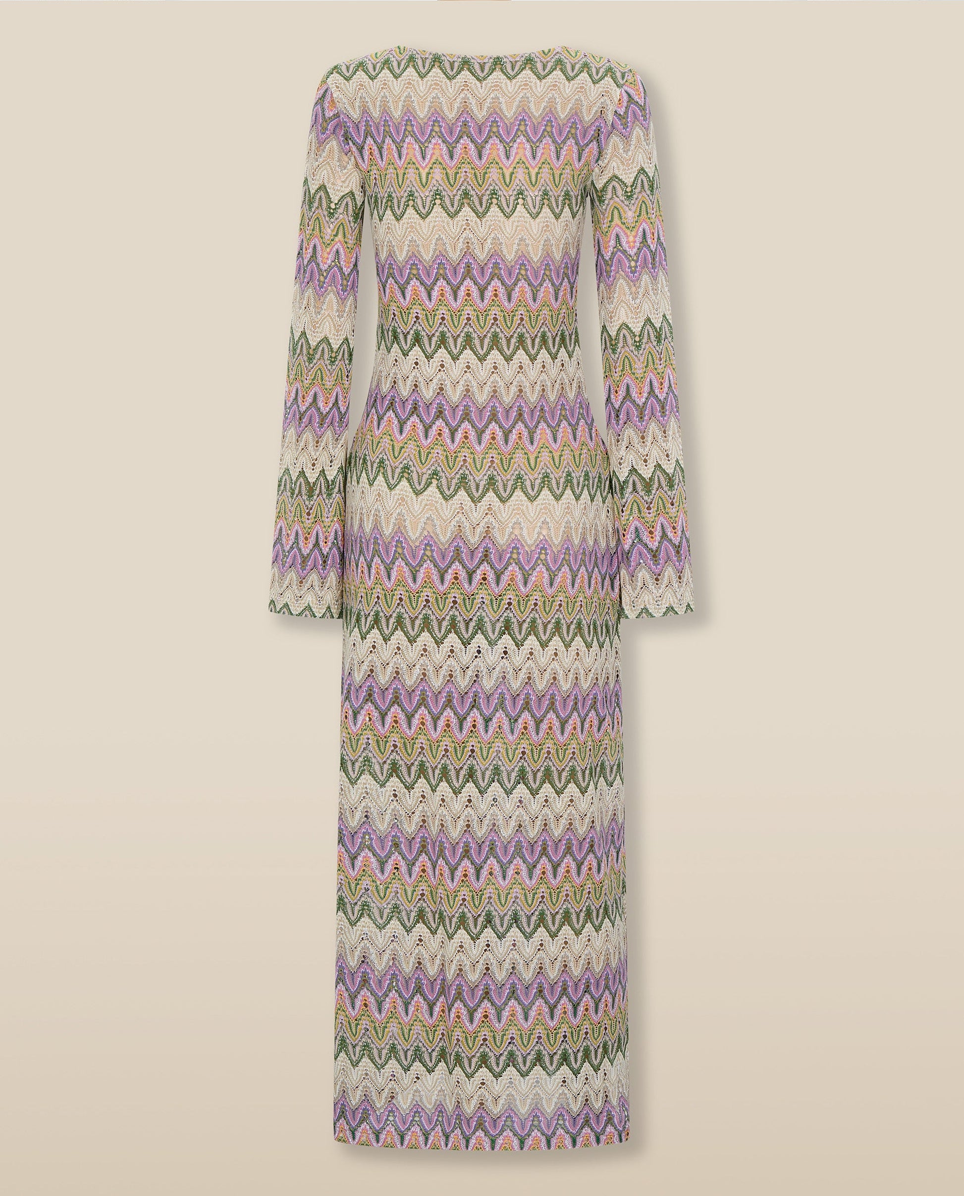 KONA | Vestido Midi de Punto Pointelle Multicolor