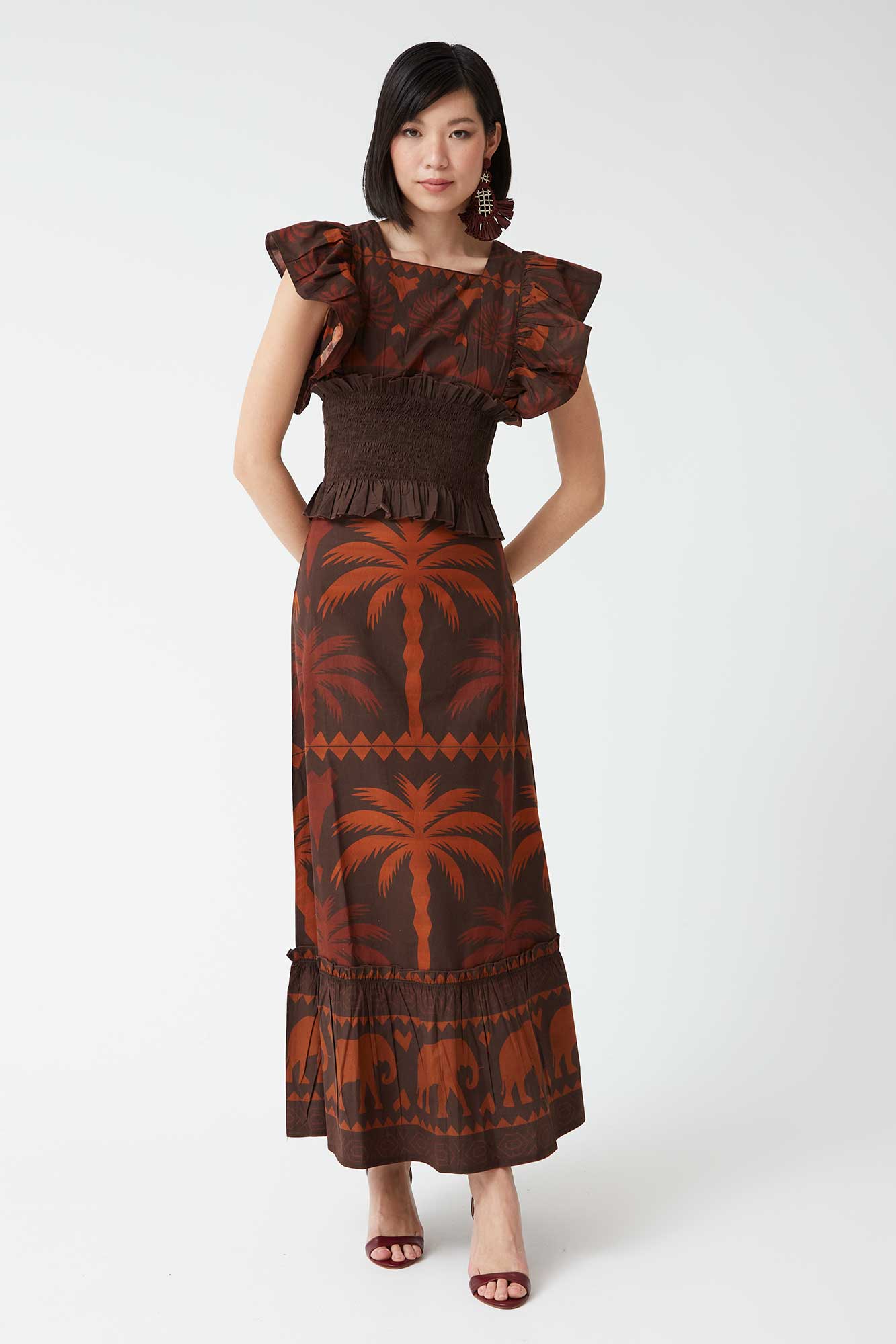 CONJUNTO PALMERAS MARRON