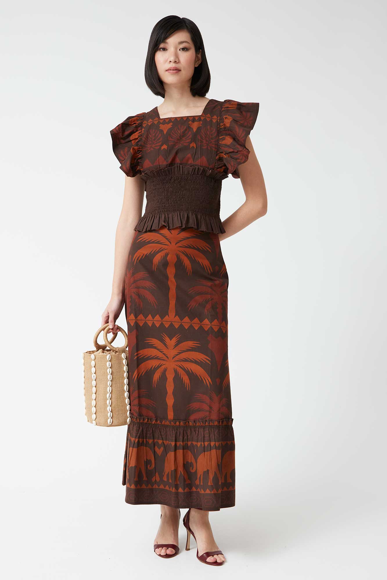 CONJUNTO PALMERAS MARRON