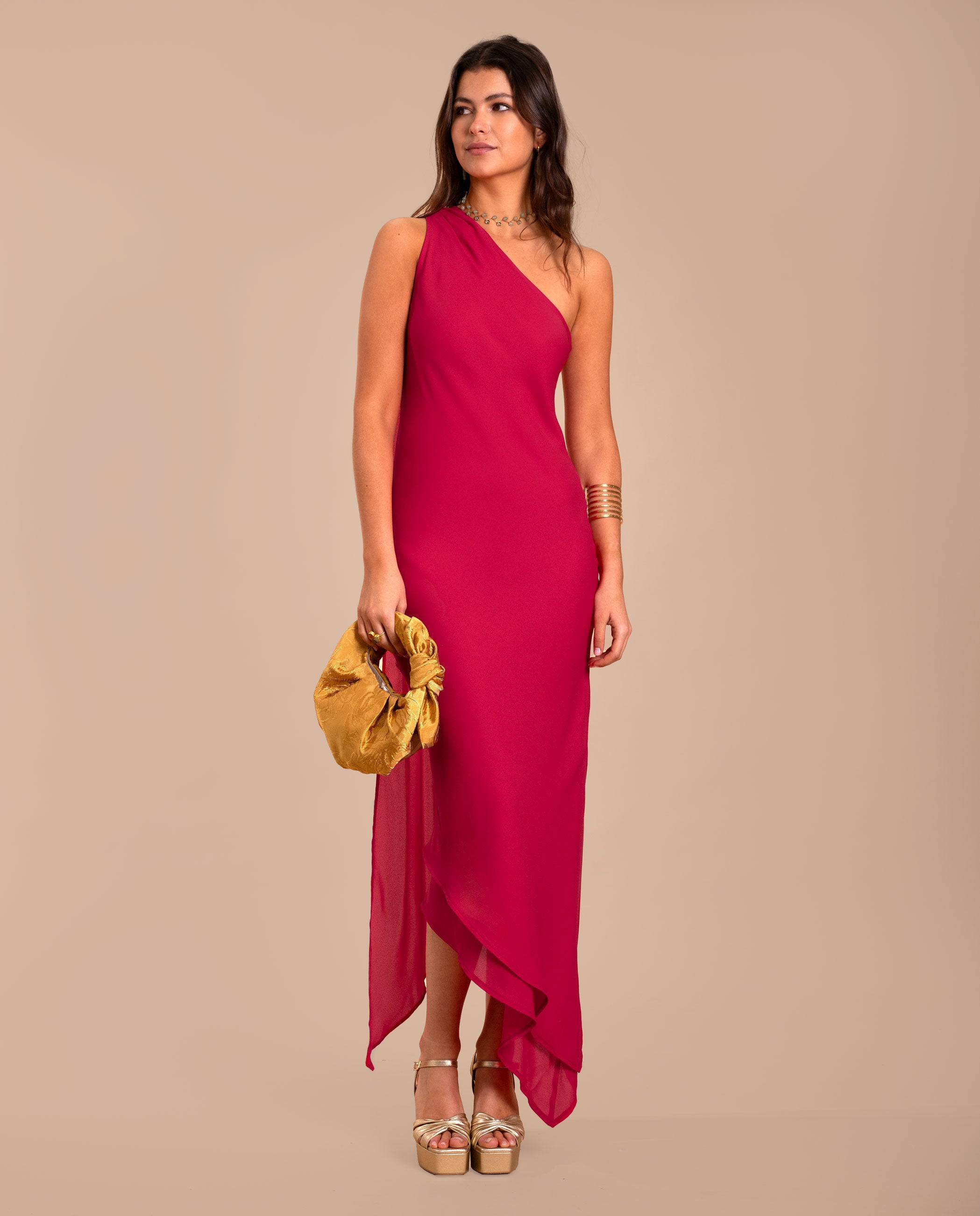 VESTIDO GINEBRA · CEREZA