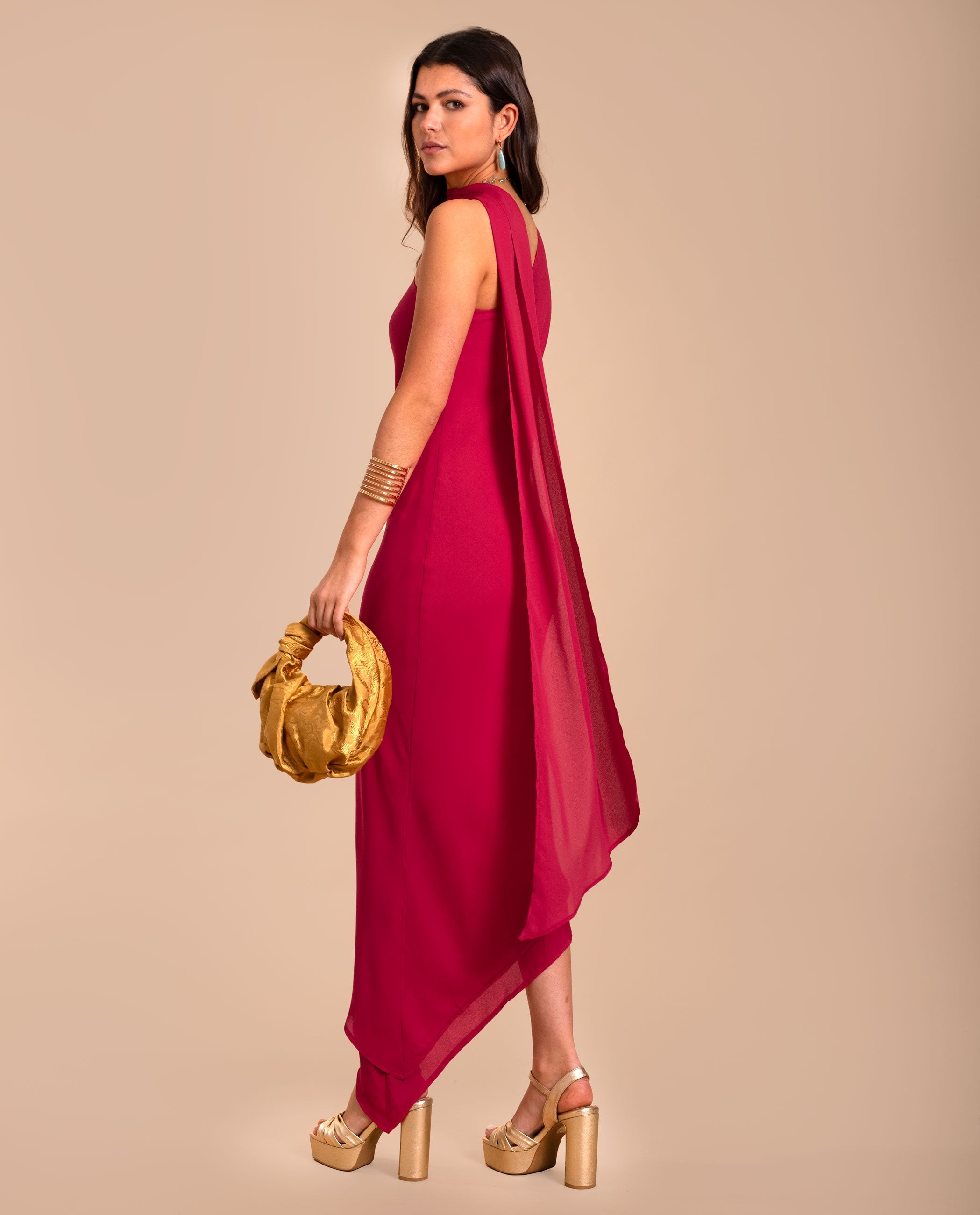 VESTIDO GINEBRA · CEREZA