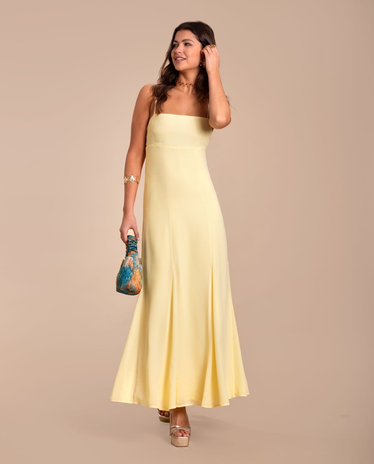 VESTIDO CARLOTA  AMARILLO