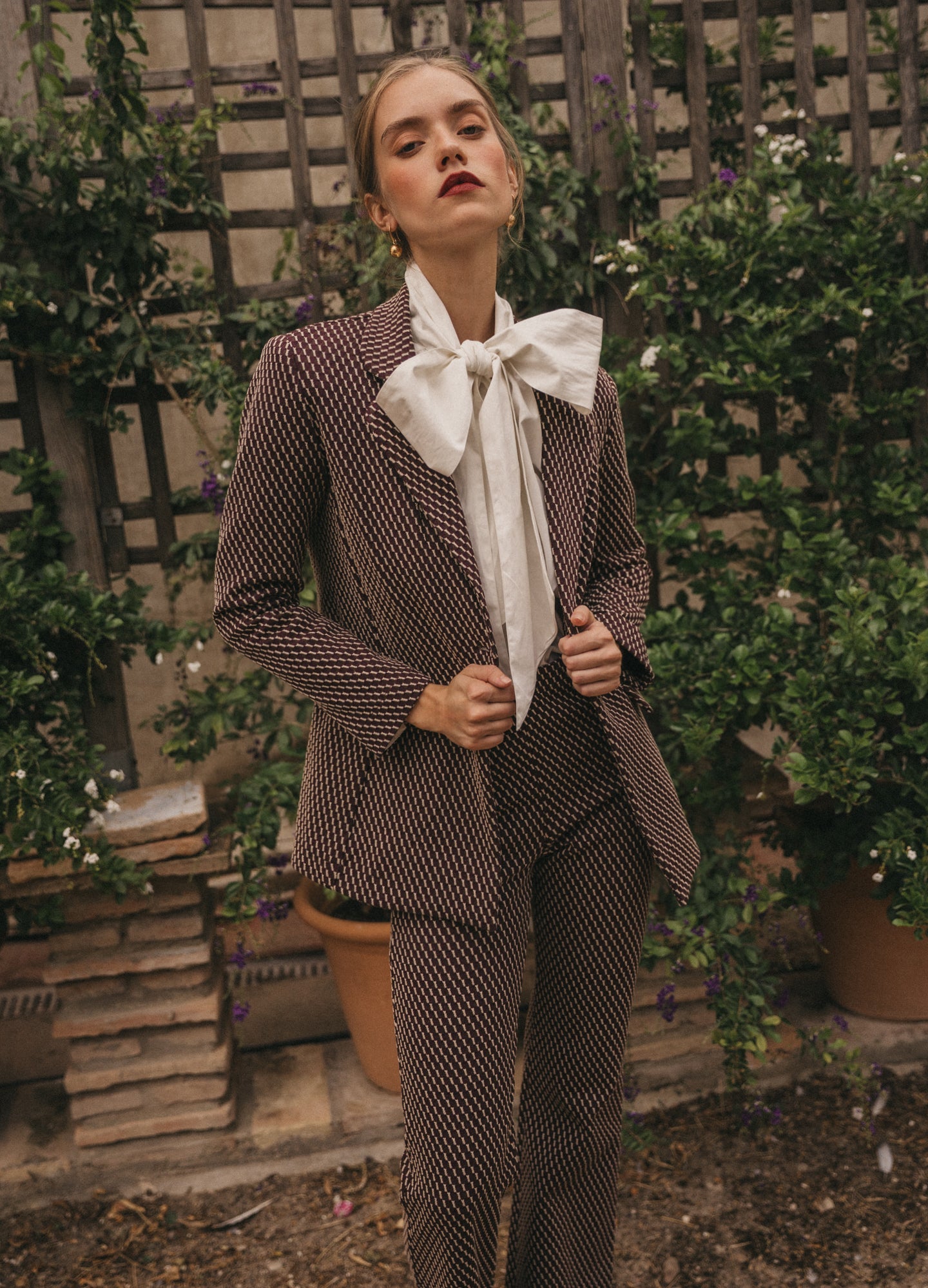 Chaqueta Vela Burdeos/marrón