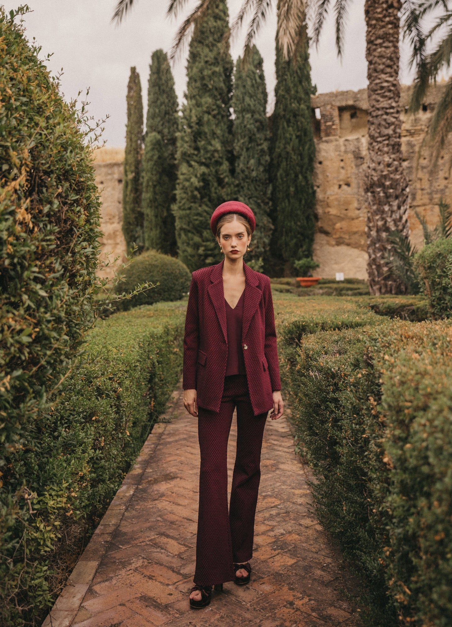 Pantalón Nova Rojo/burdeos