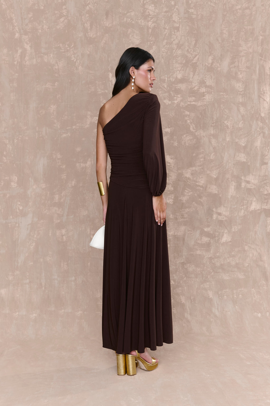 Vestido Elva Marron