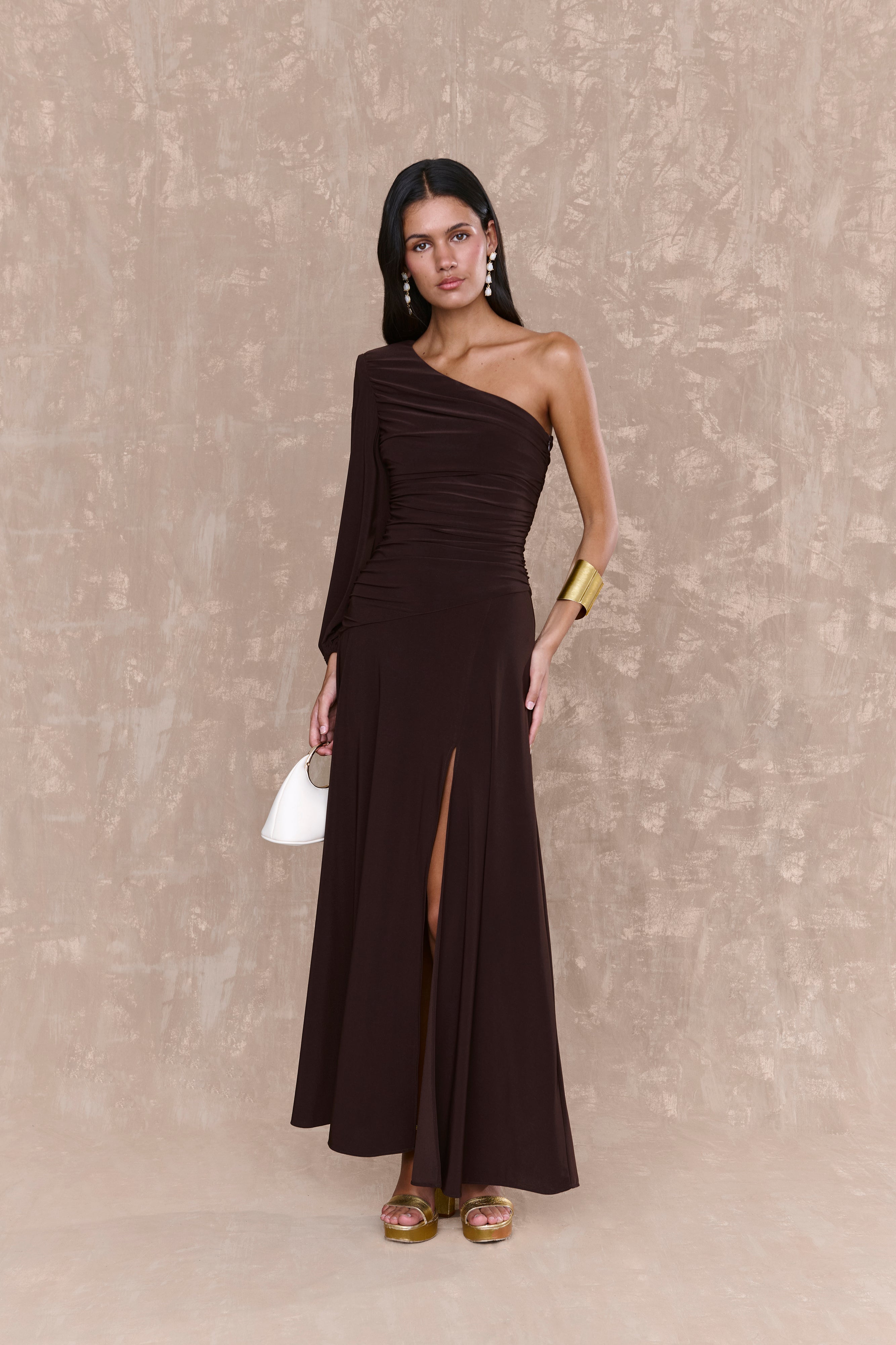 Vestido Elva Marron