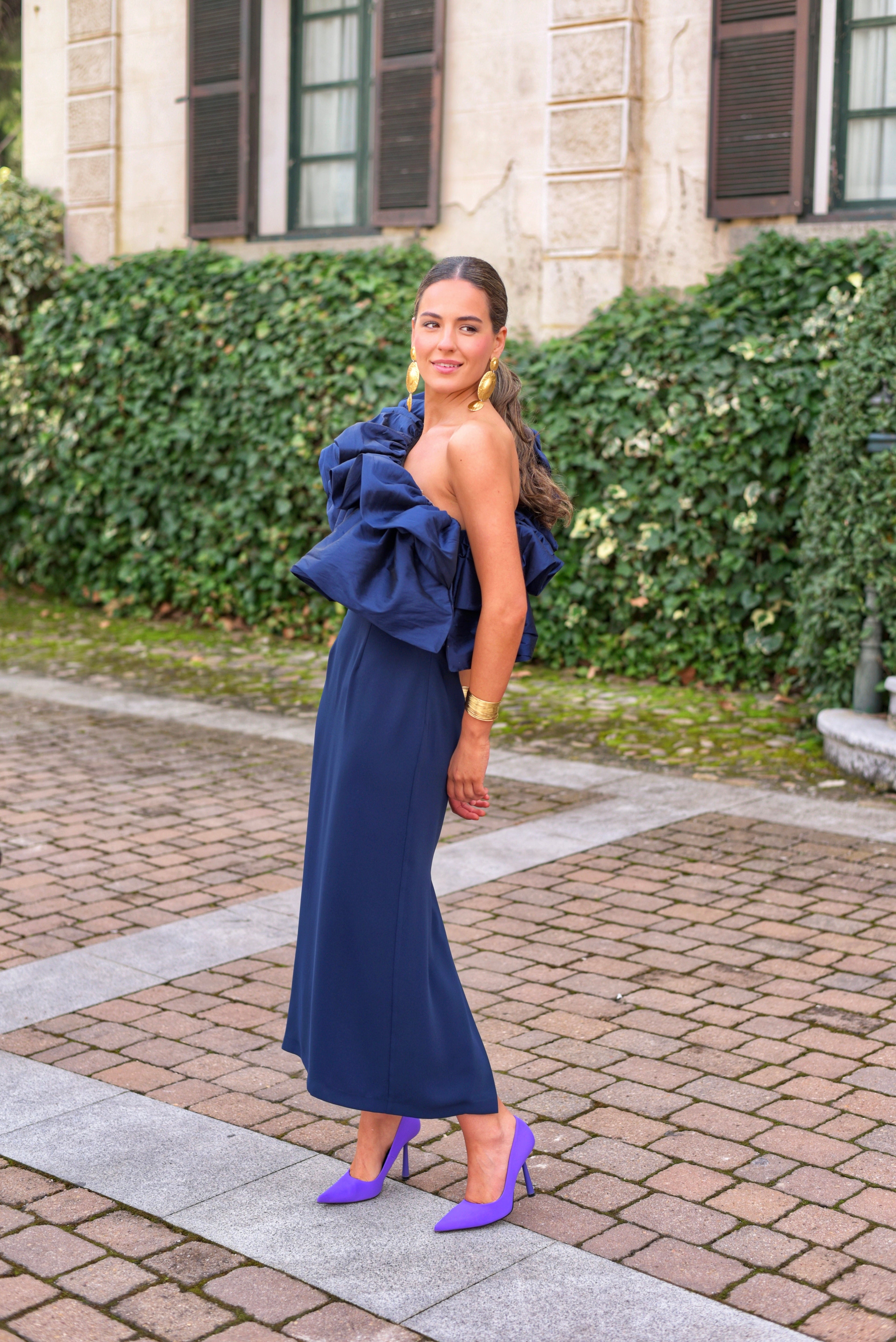 Vestido Lady Anaconda marino