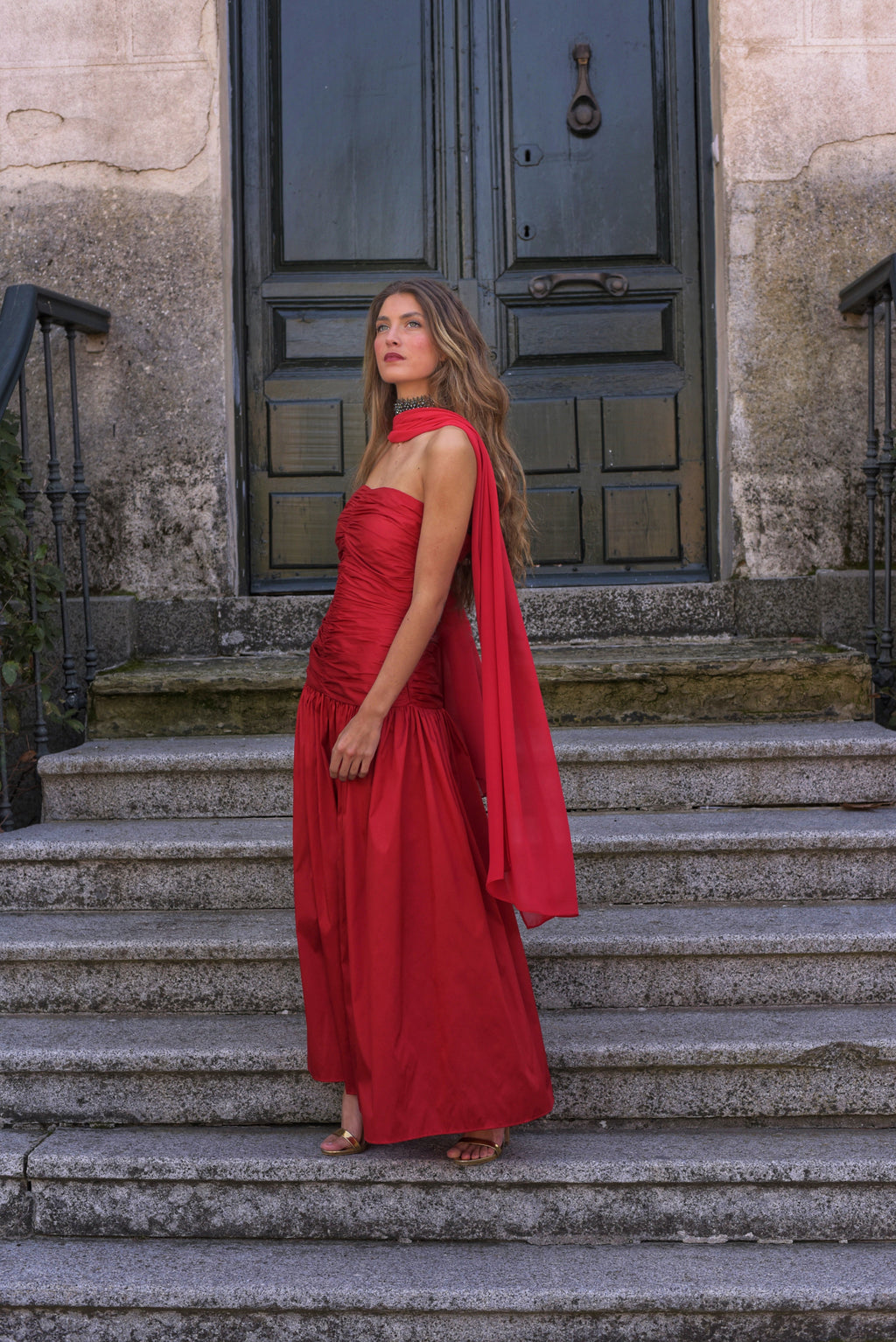 Vestido Lady Pantera rojo