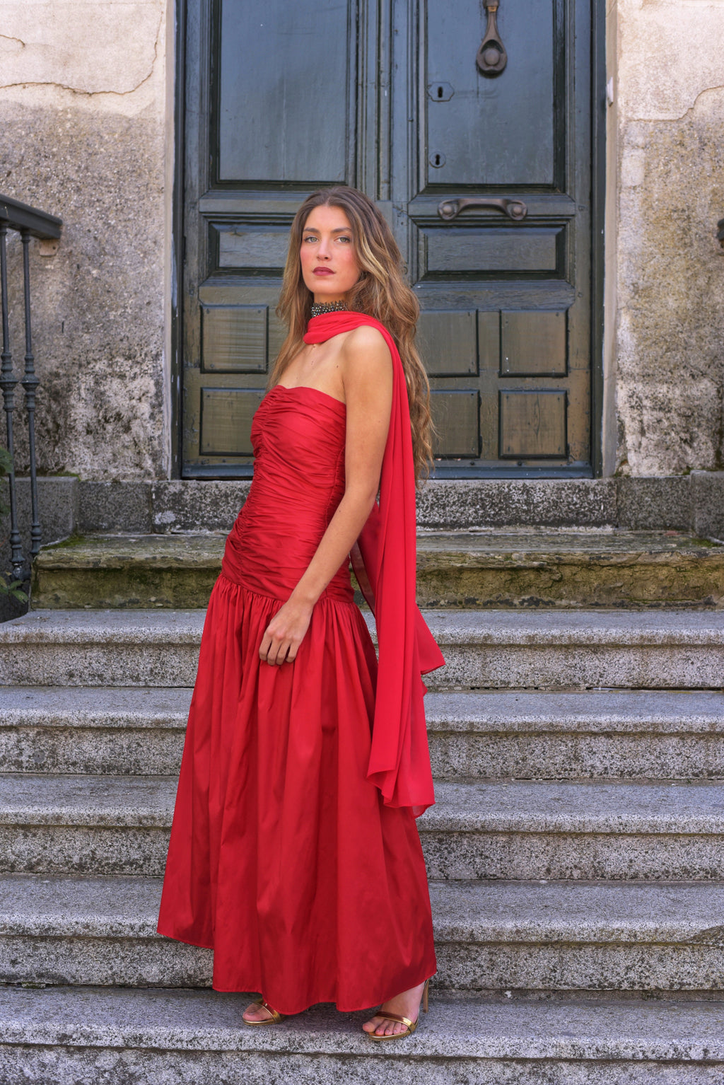 Vestido Lady Pantera rojo