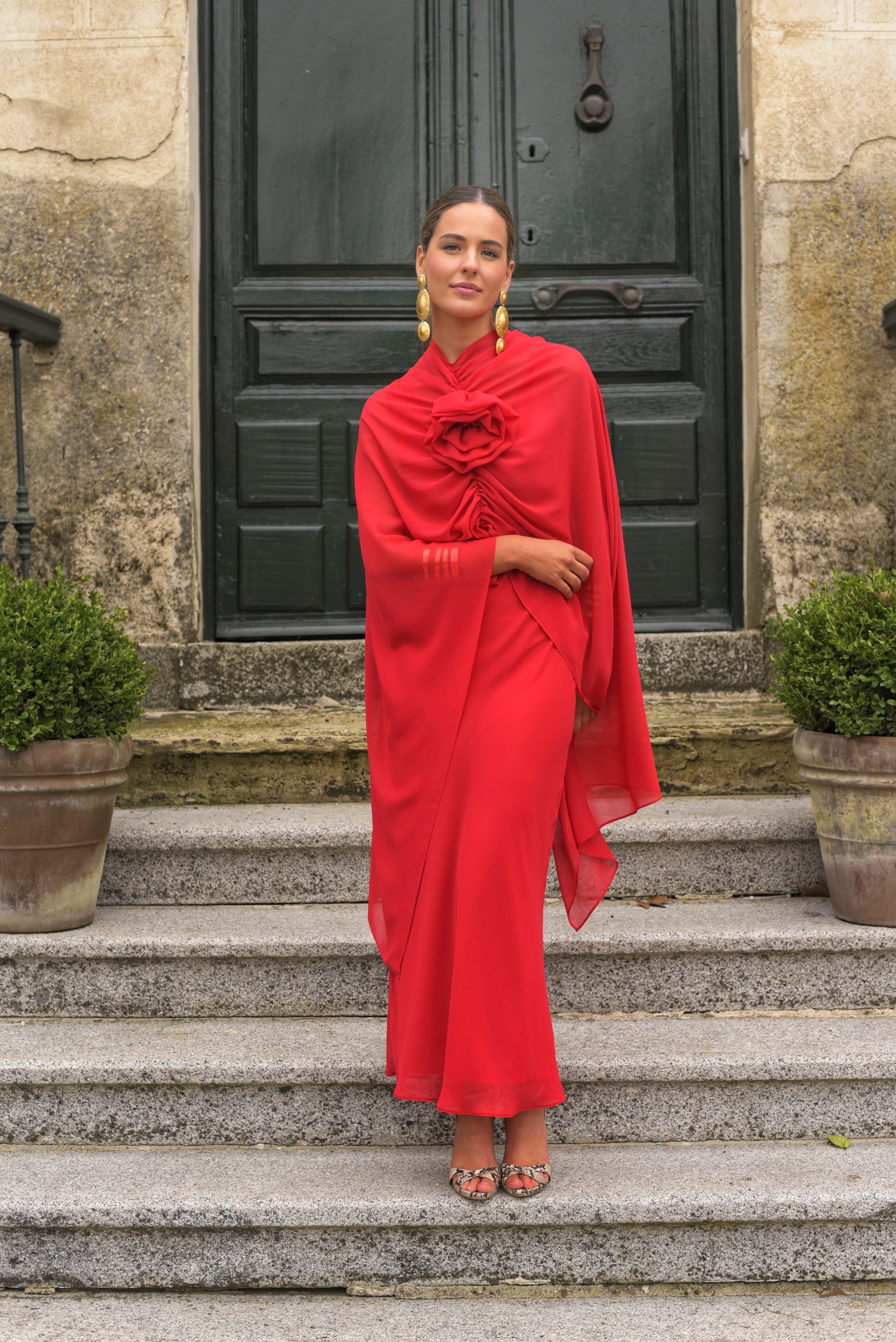 Vestido Lady Gacela rojo