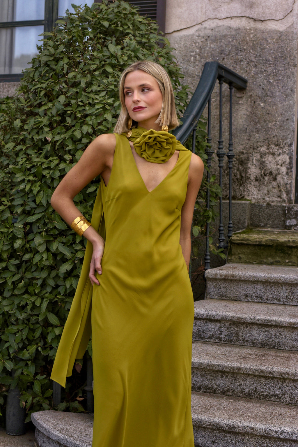 Vestido Lady Gacela oliva