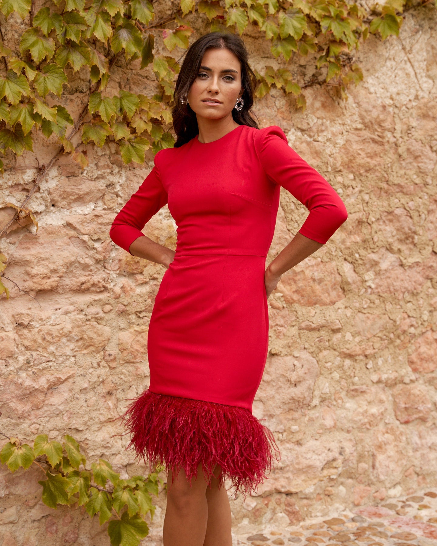 Vestido Claudine Rojo