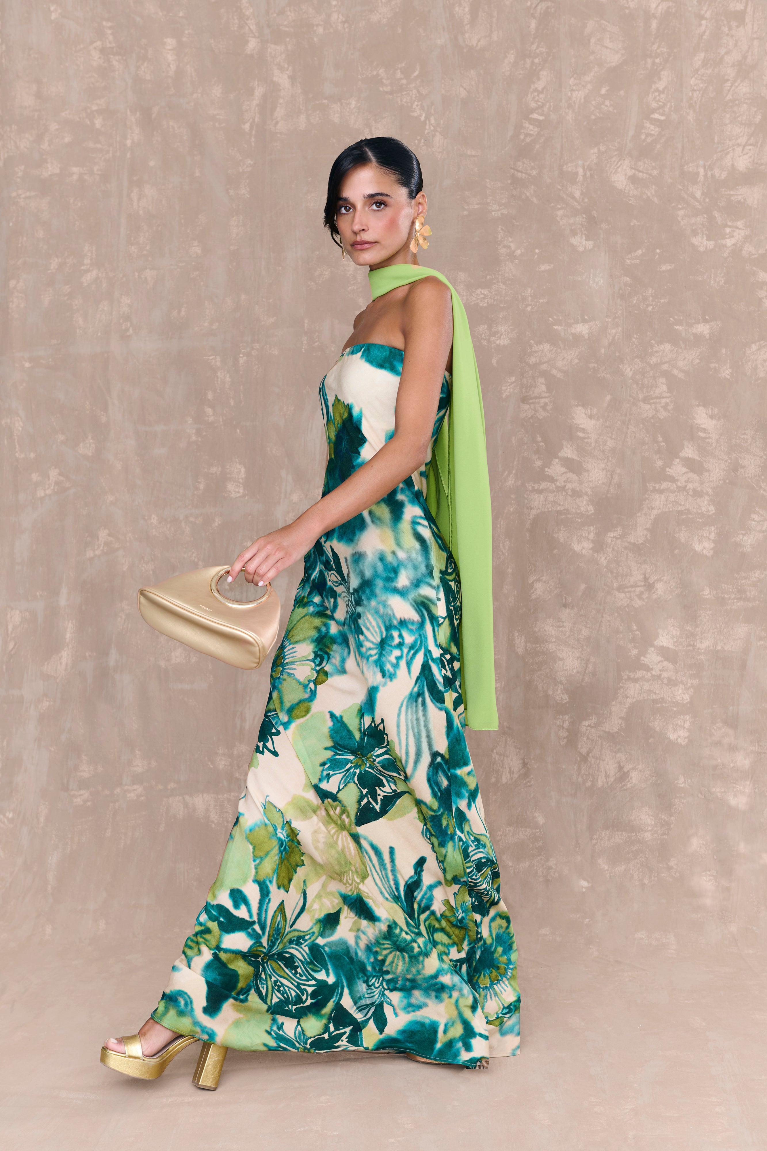 Vestido Zoe Estampado Floral Verde