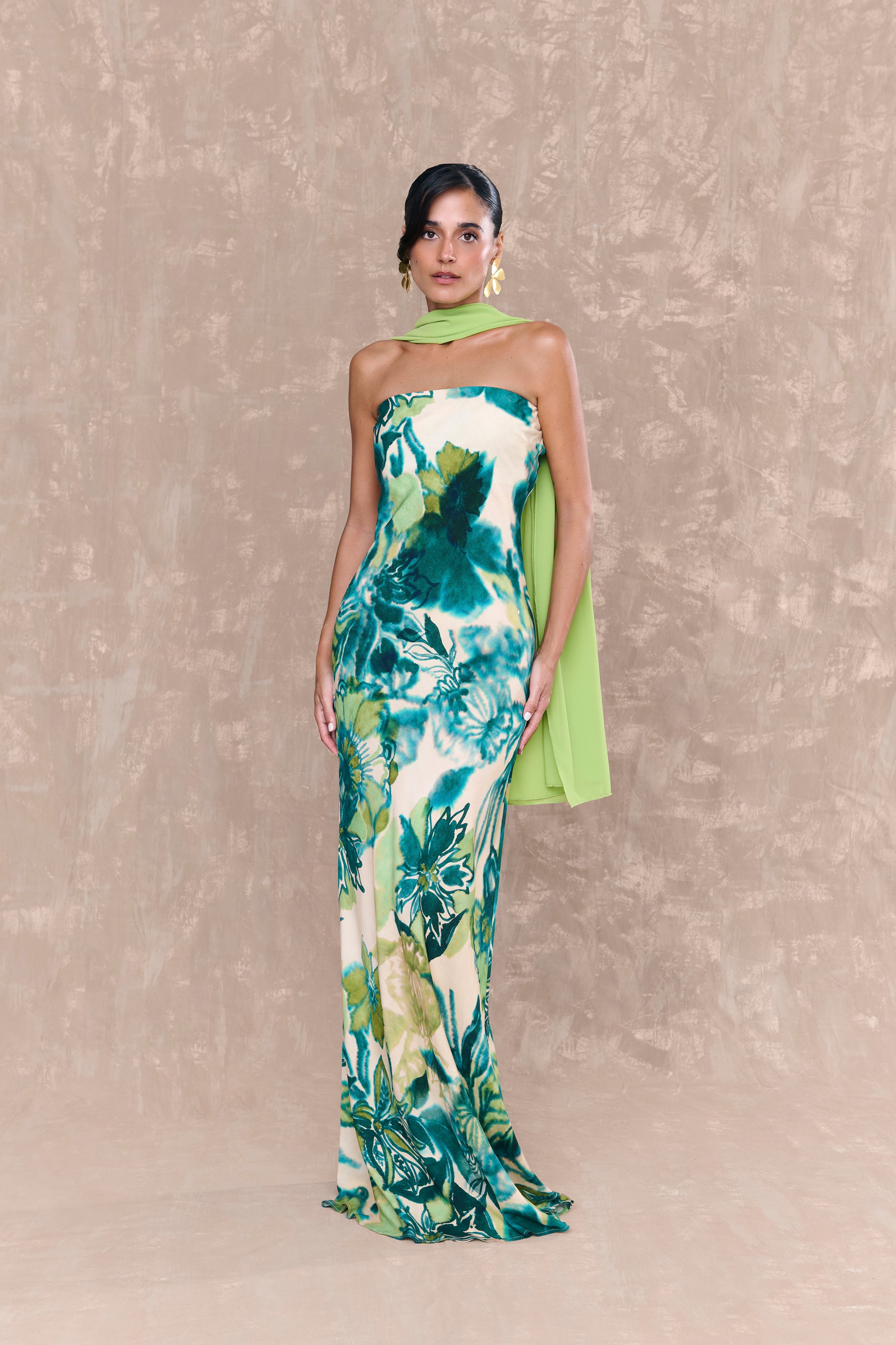 Vestido Zoe Estampado Floral Verde