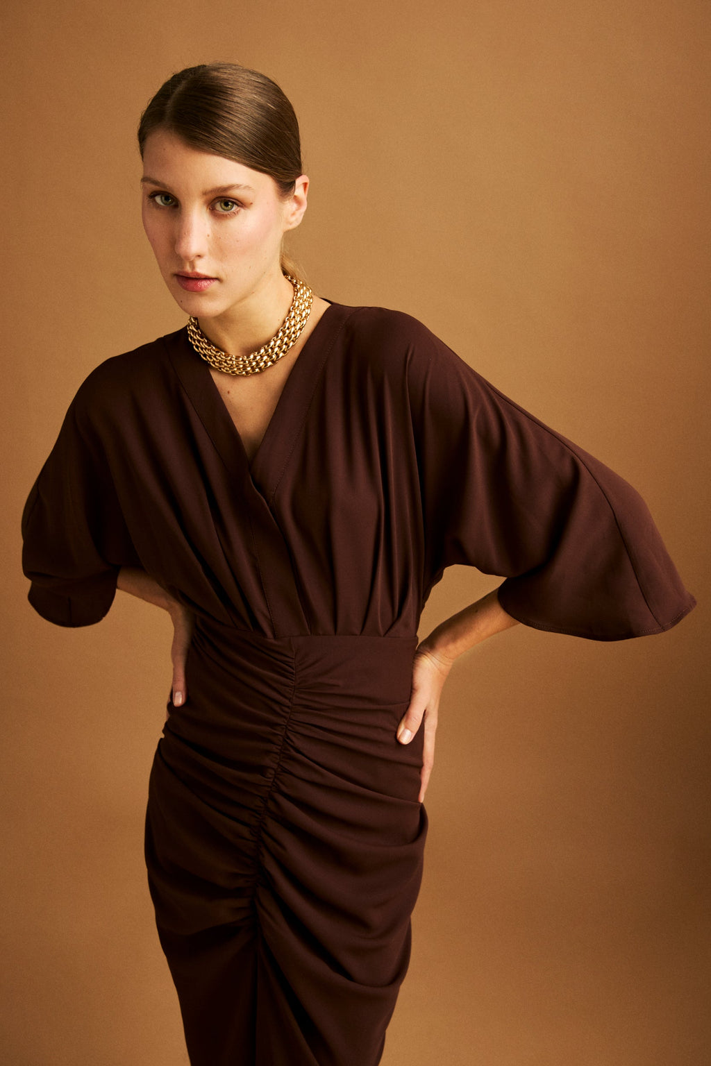 Vestido Diana Marrón