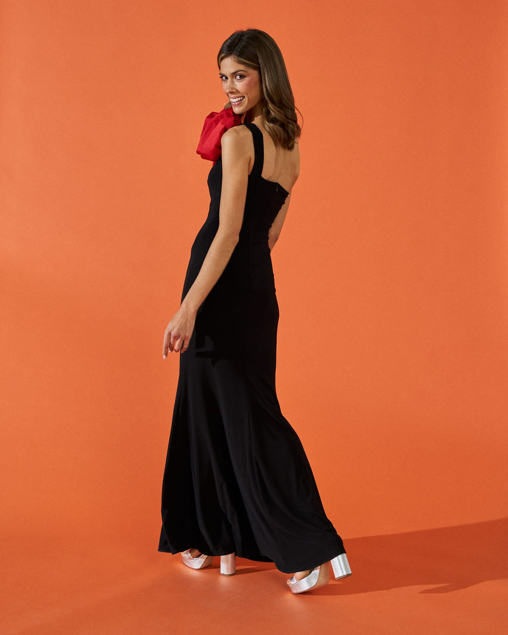 Vestido Sicilia Flor Negro