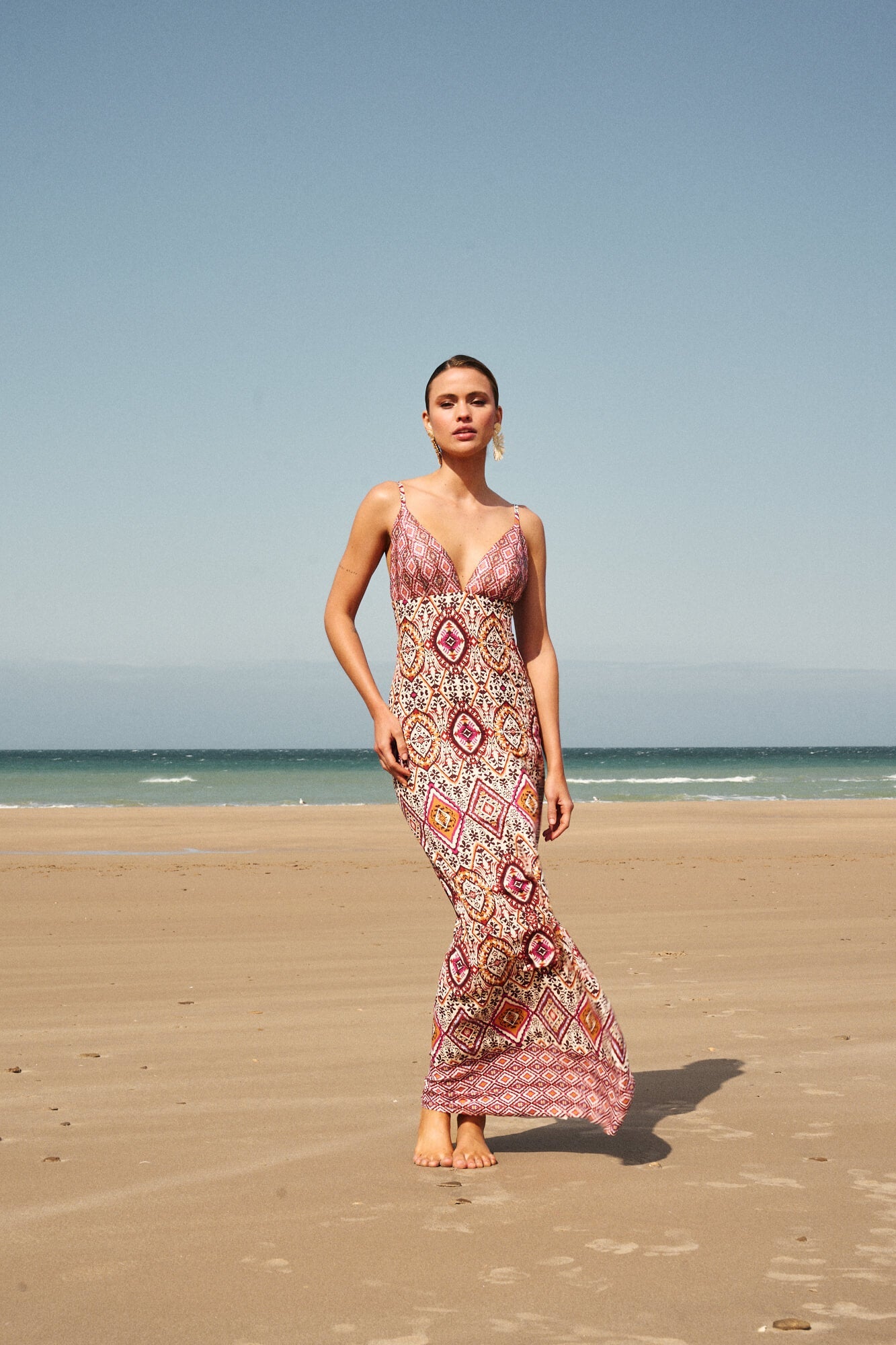 Vestido Soraya Estampado Geométrico