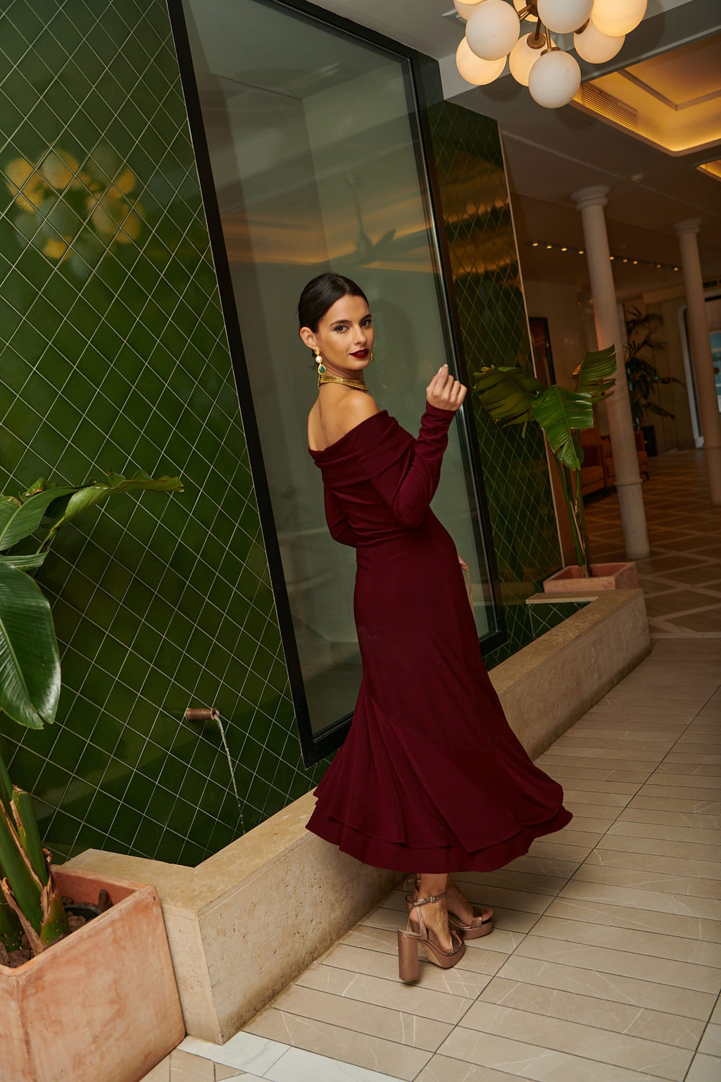 Vestido Martini Berenjena