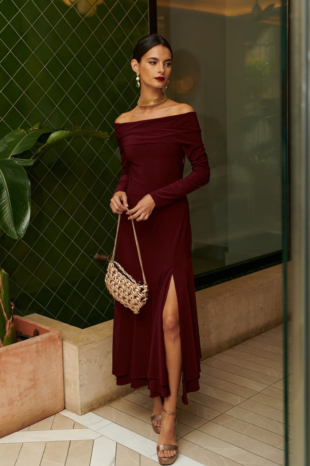 Vestido Martini Berenjena