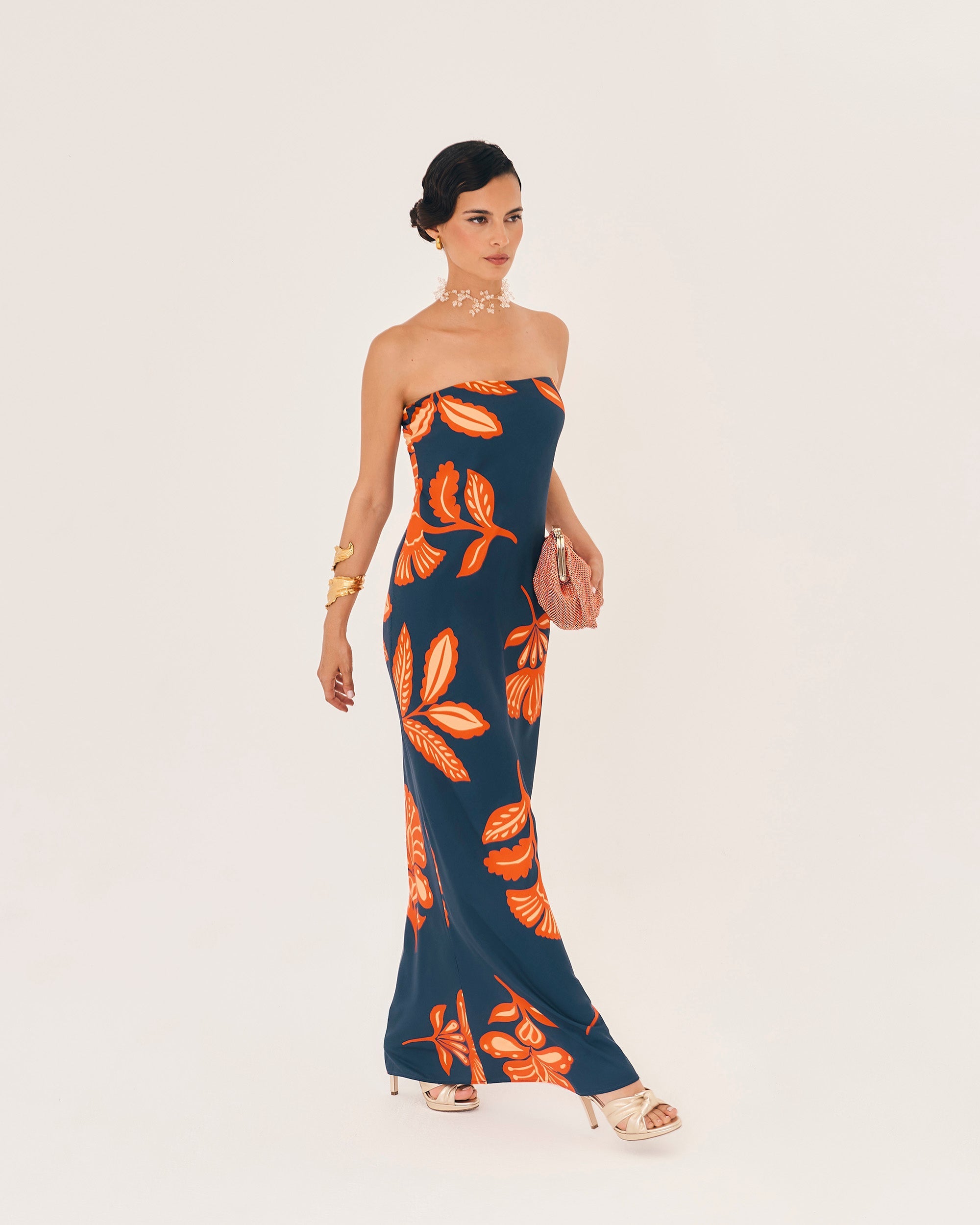 Vestido Orfila Manila marino