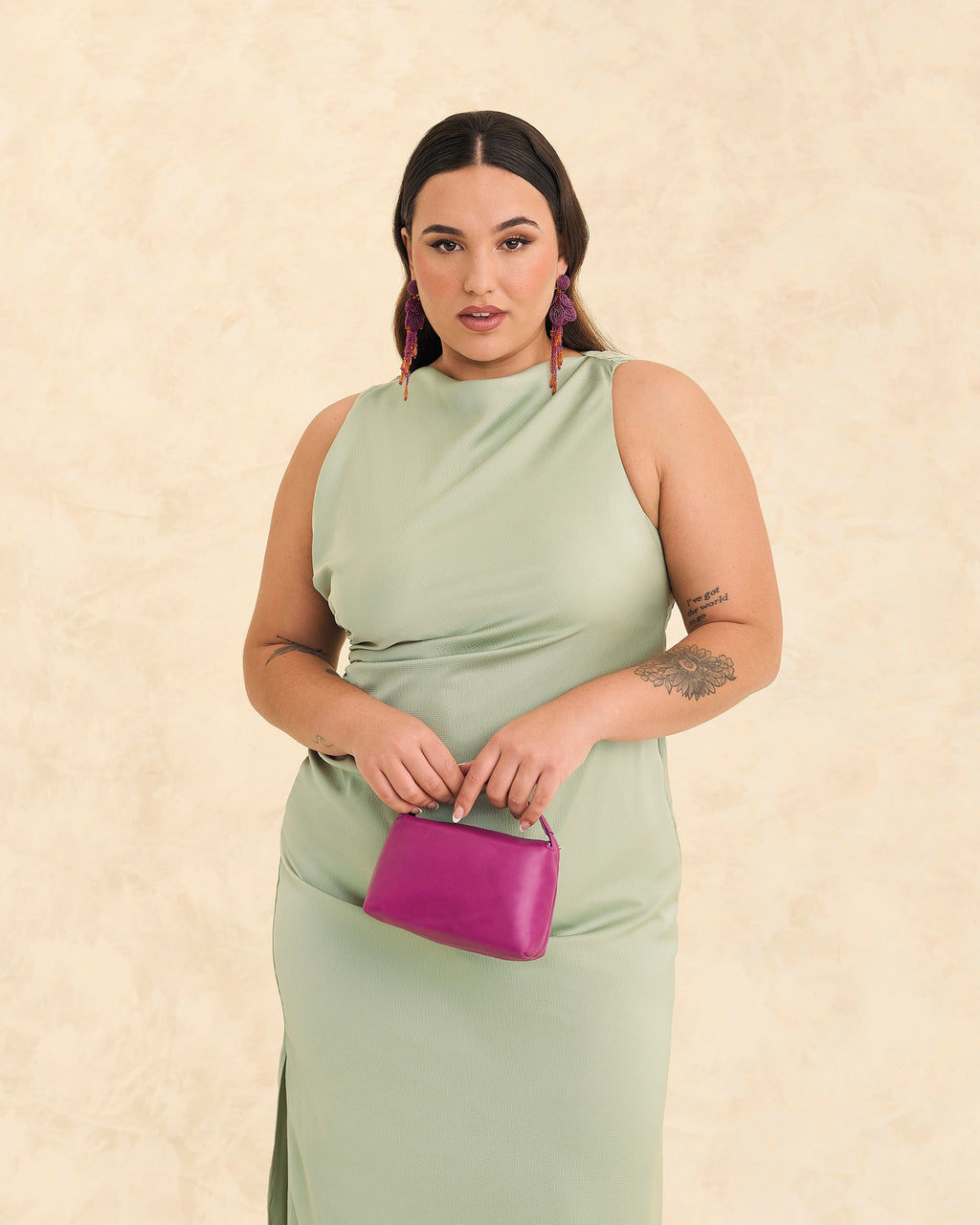 Vestido Renata Salvia