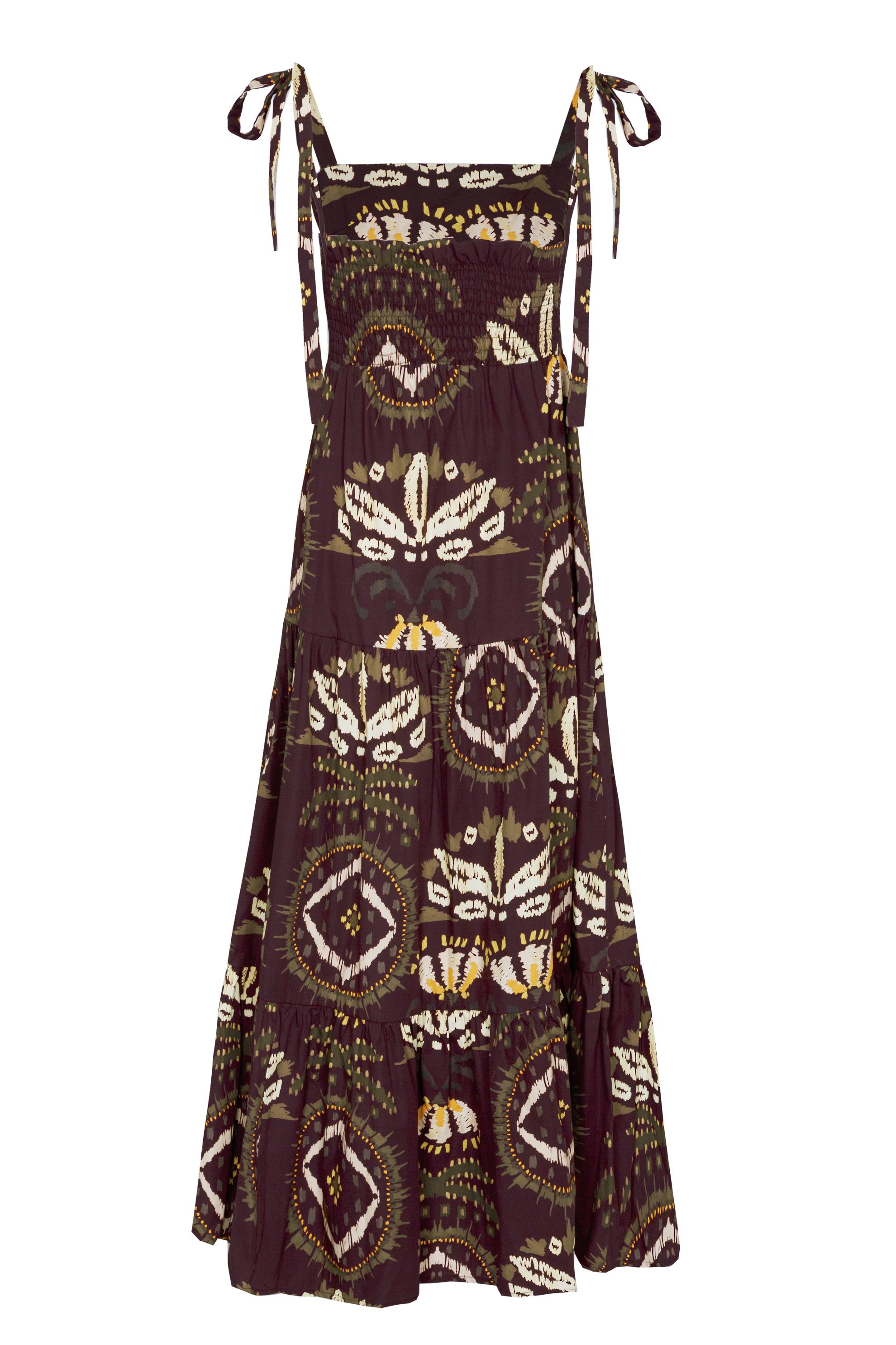 VESTIDO AMAZONIA MARRON CHOCO