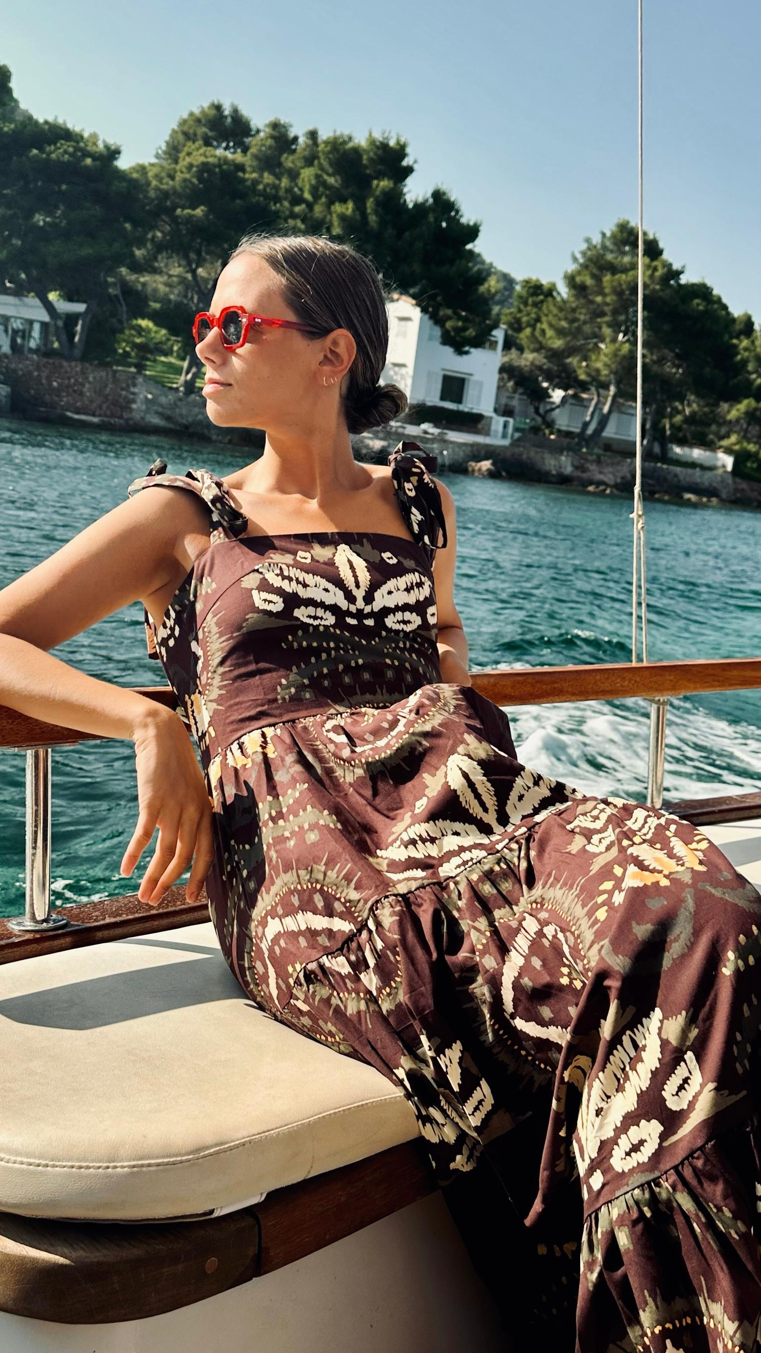VESTIDO AMAZONIA MARRON CHOCO