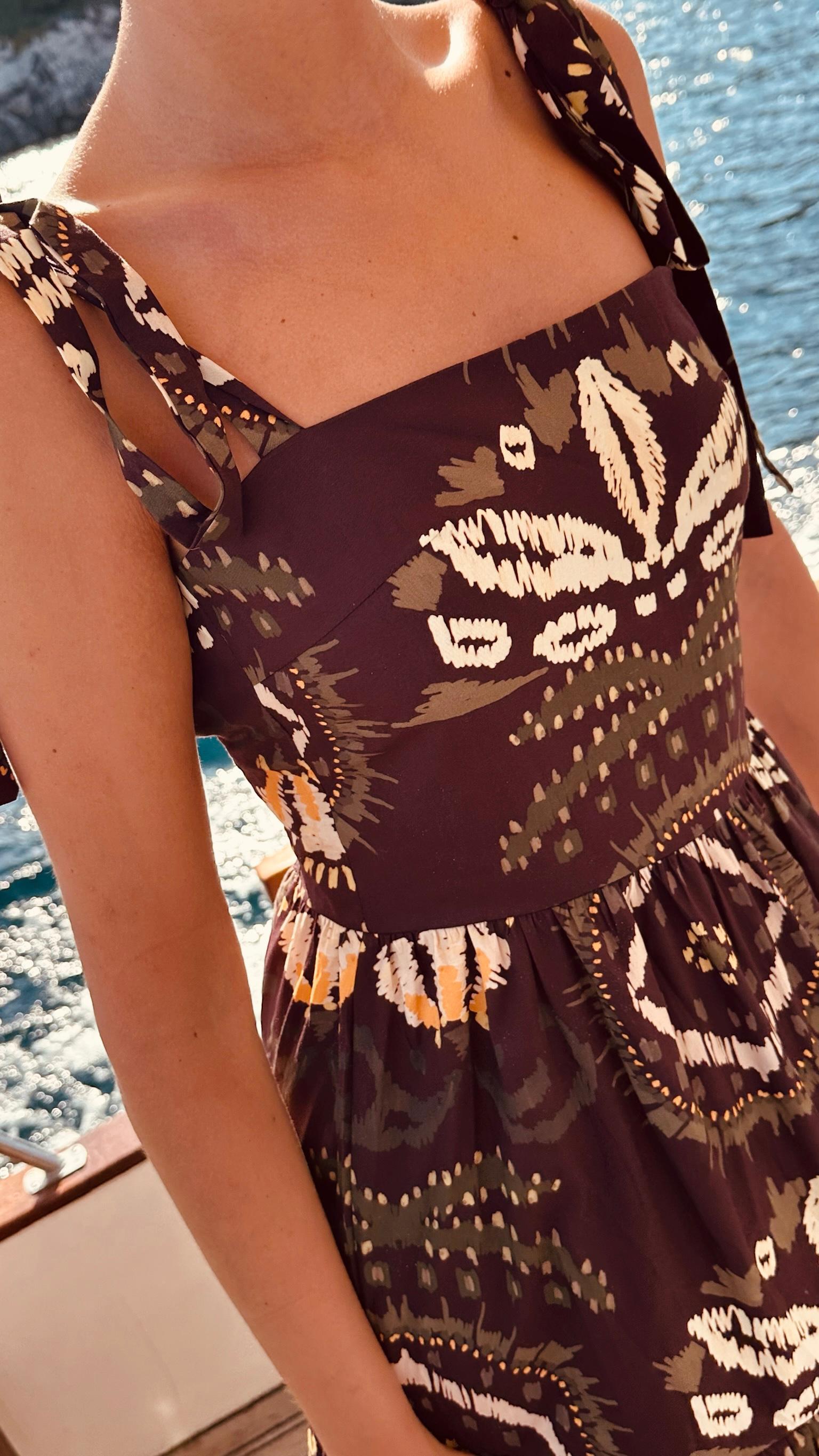 VESTIDO AMAZONIA MARRON CHOCO