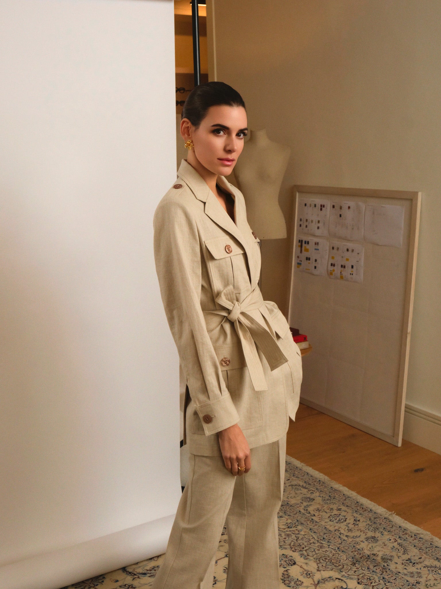 BLAZER SAHARIANA LINO NATURAL CHARLES