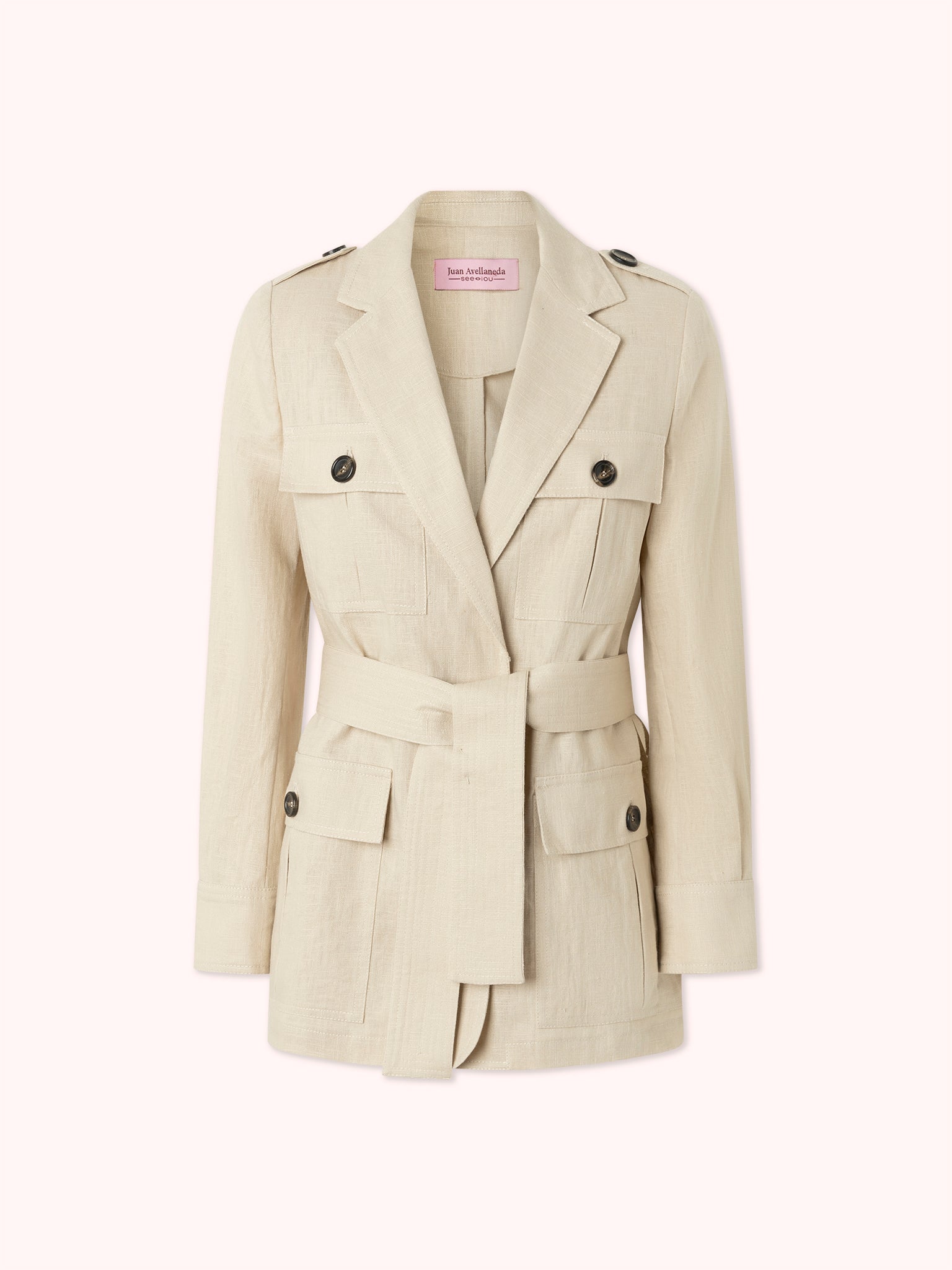 BLAZER SAHARIANA LINO NATURAL CHARLES