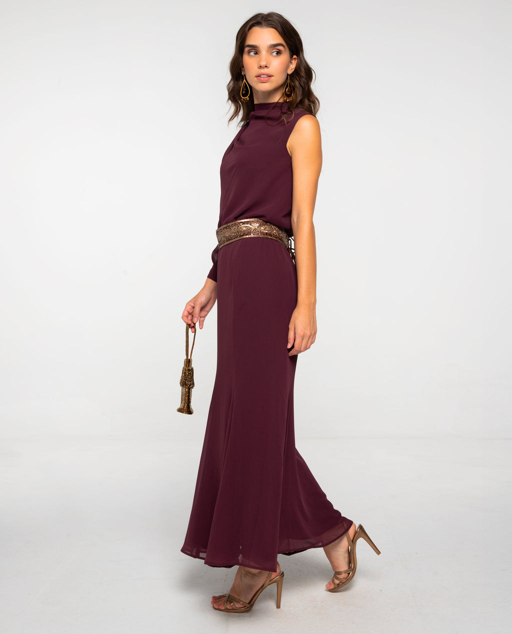 BLUSA SABINA · BURDEOS