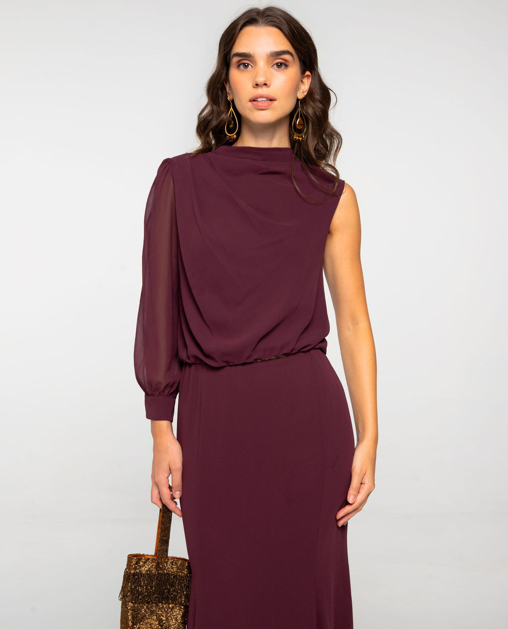 BLUSA SABINA · BURDEOS