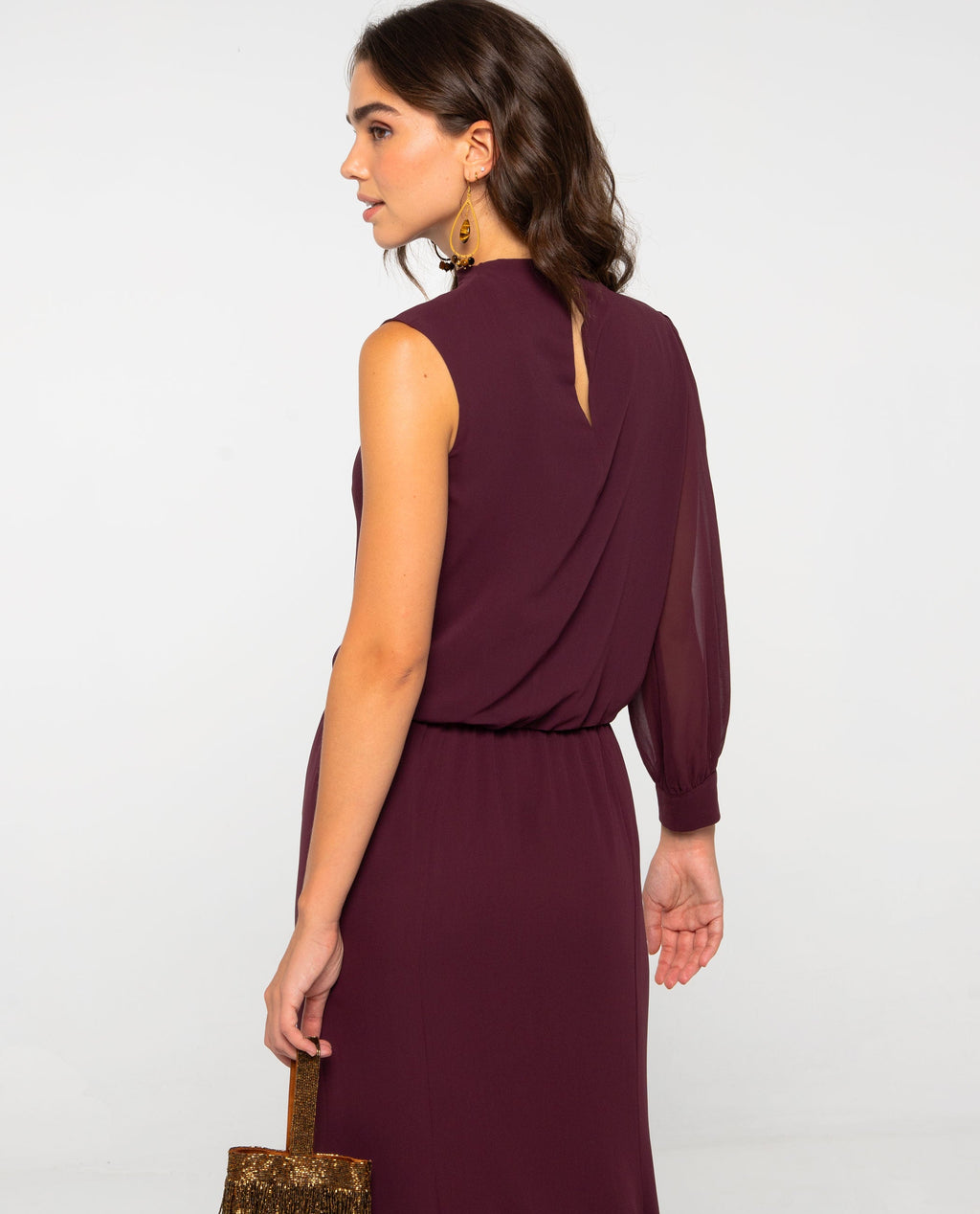 BLUSA SABINA · BURDEOS