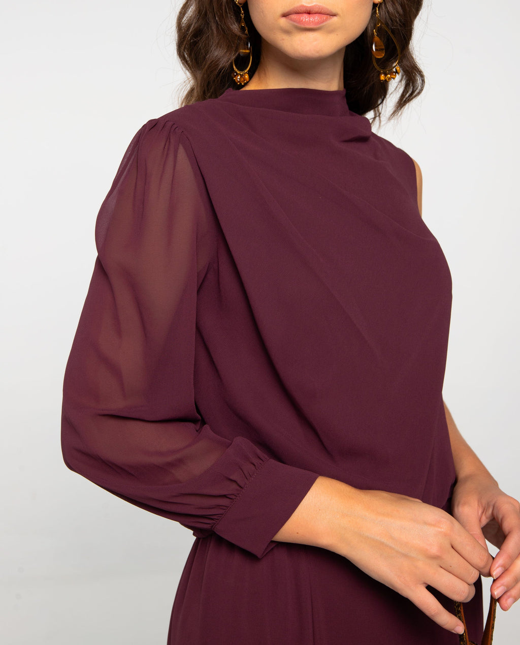 BLUSA SABINA · BURDEOS