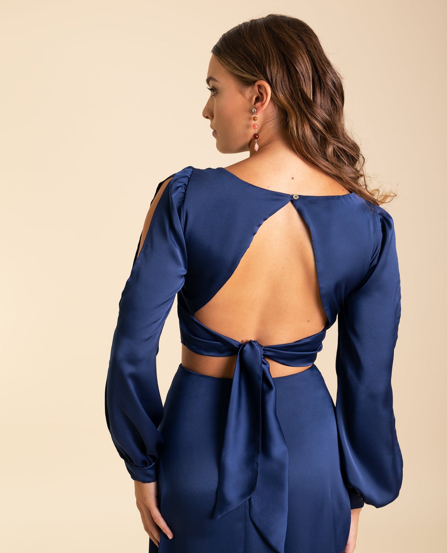 BLUSA MRS. VALLEJO  AZUL MARINO