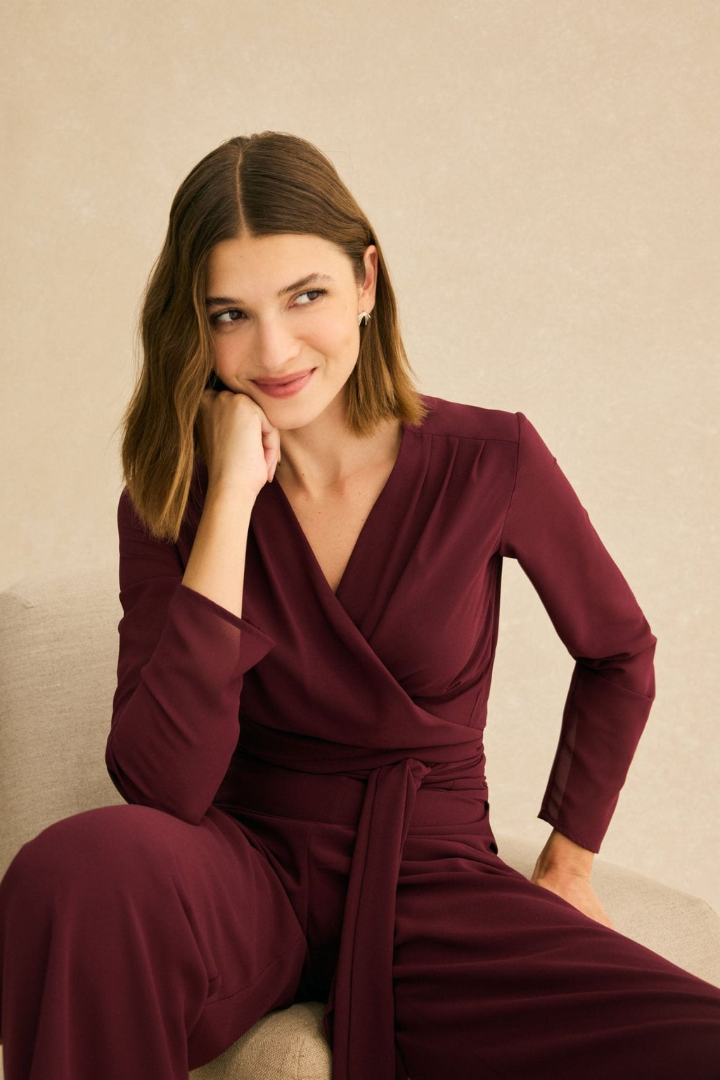 Blusa BAILE Burdeos Monastrell