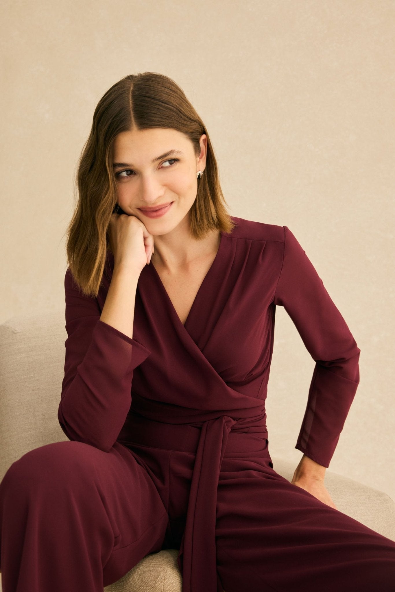 Blusa BAILE Burdeos Monastrell