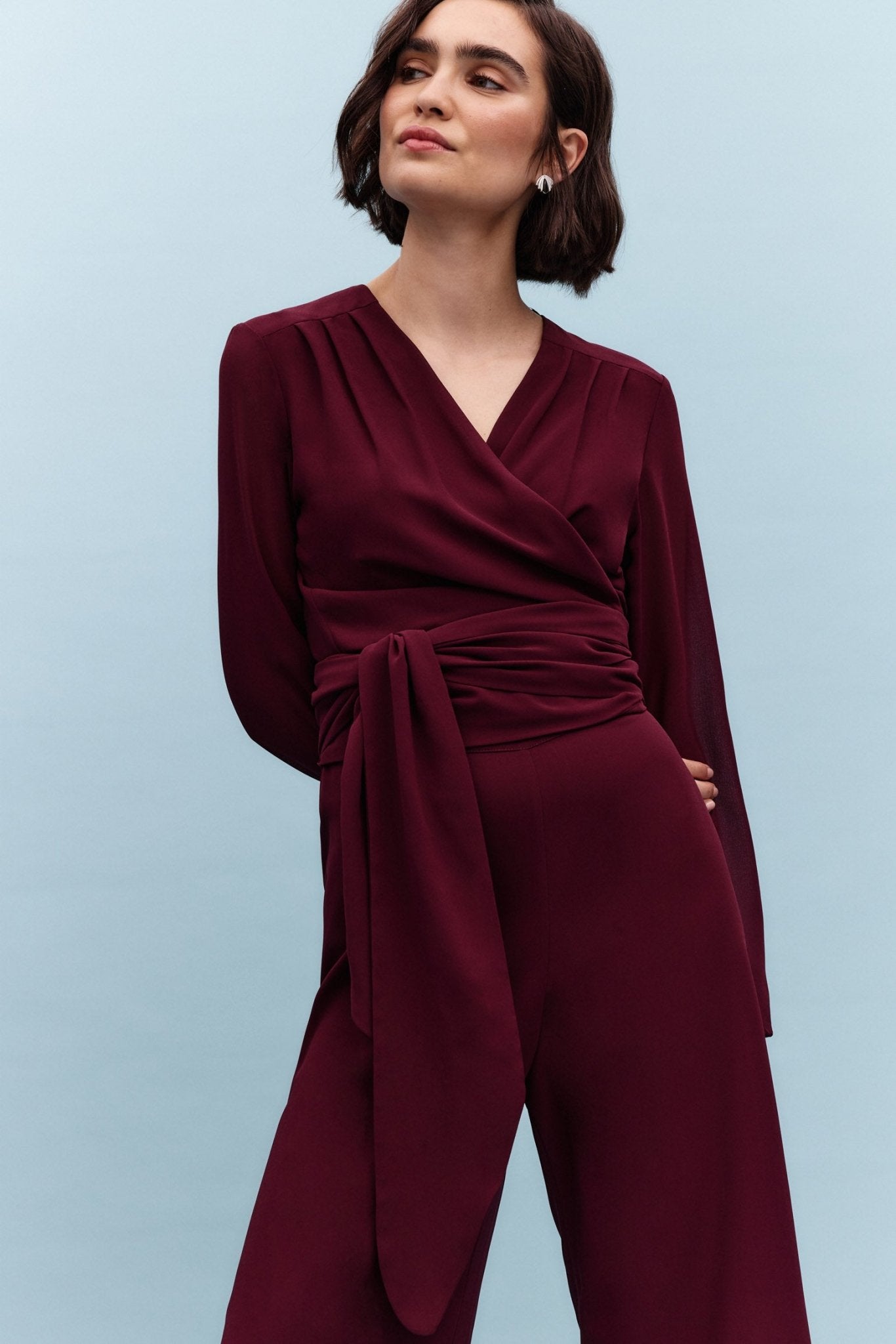 Blusa BAILE Burdeos Monastrell