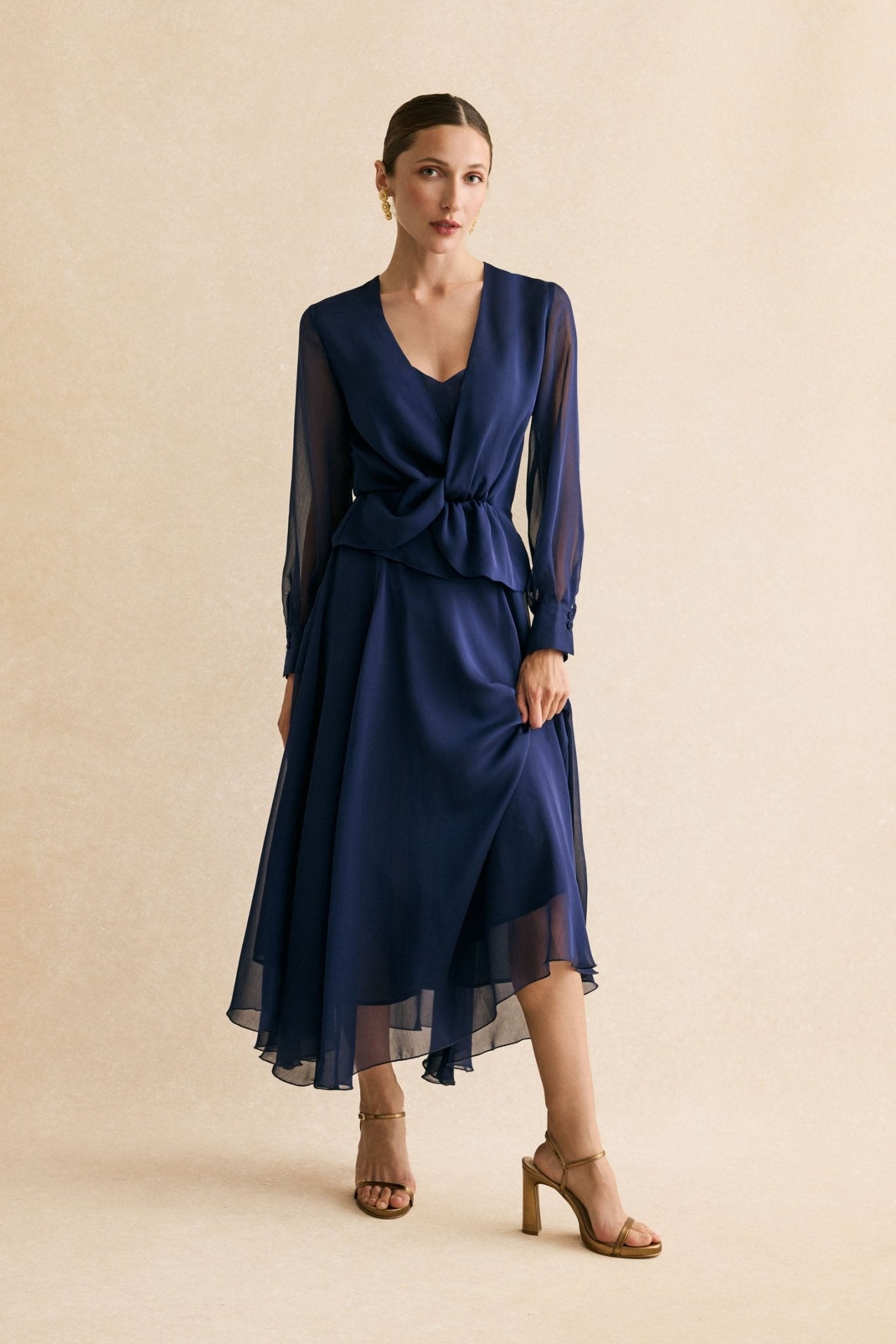 Blusa CLAIRE Azul Cantábrico