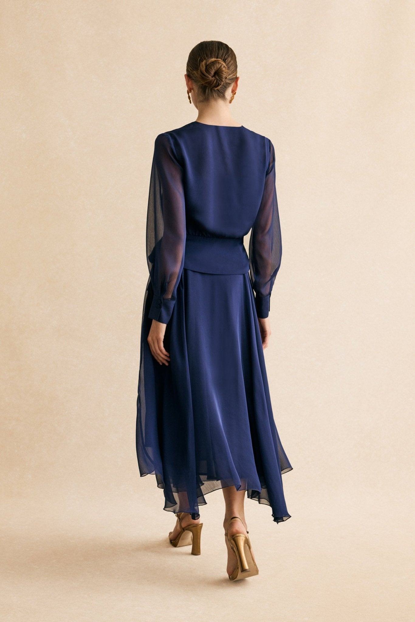 Blusa CLAIRE Azul Cantábrico