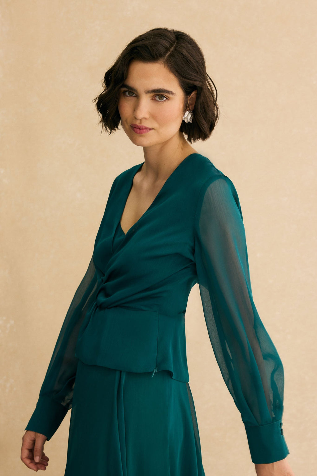 Blusa CLAIRE Verde Hiedra